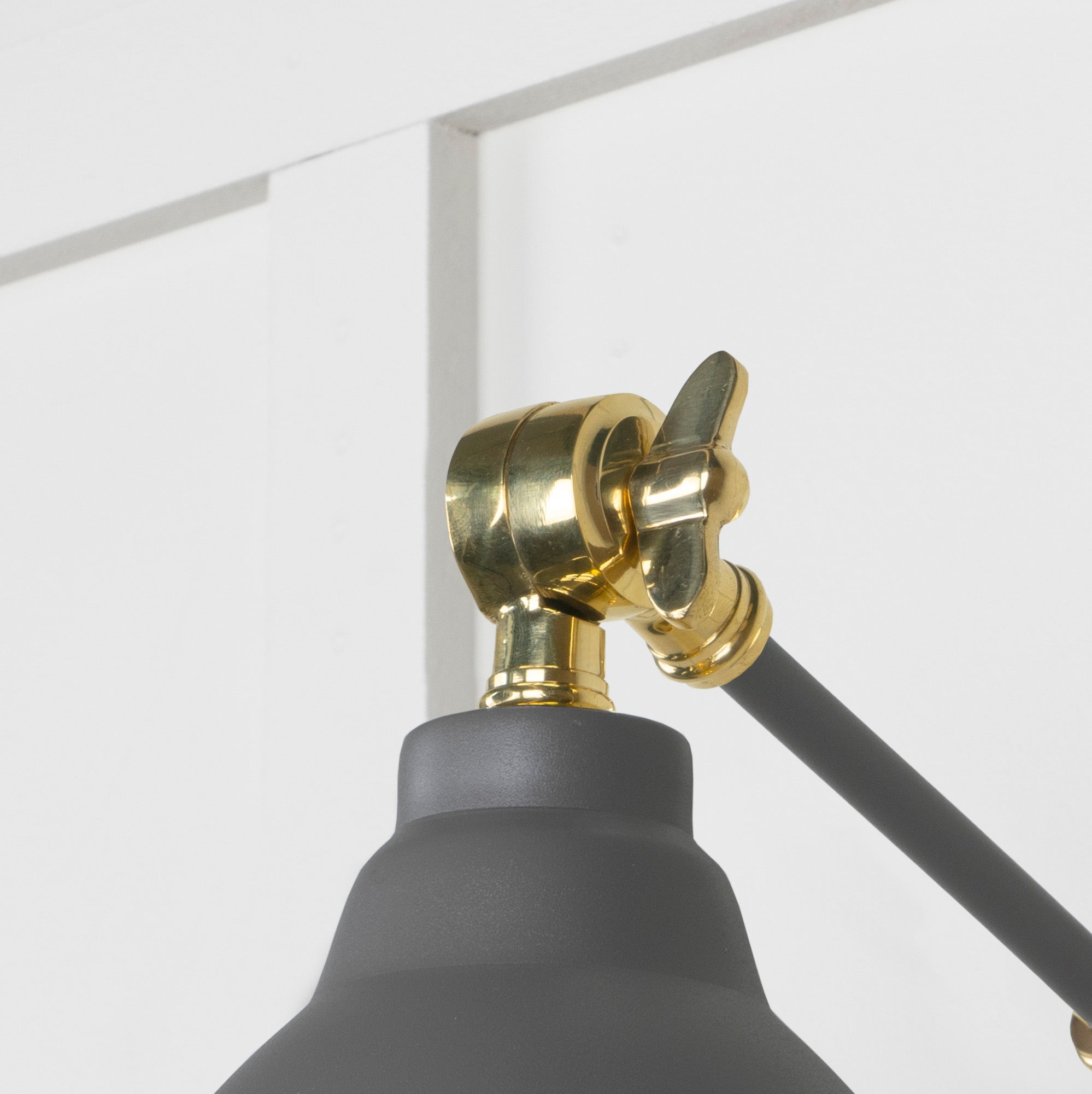 Smooth Brass Brindley Wall Light | Smooth Brass Bluff - From the Anvil - EB London