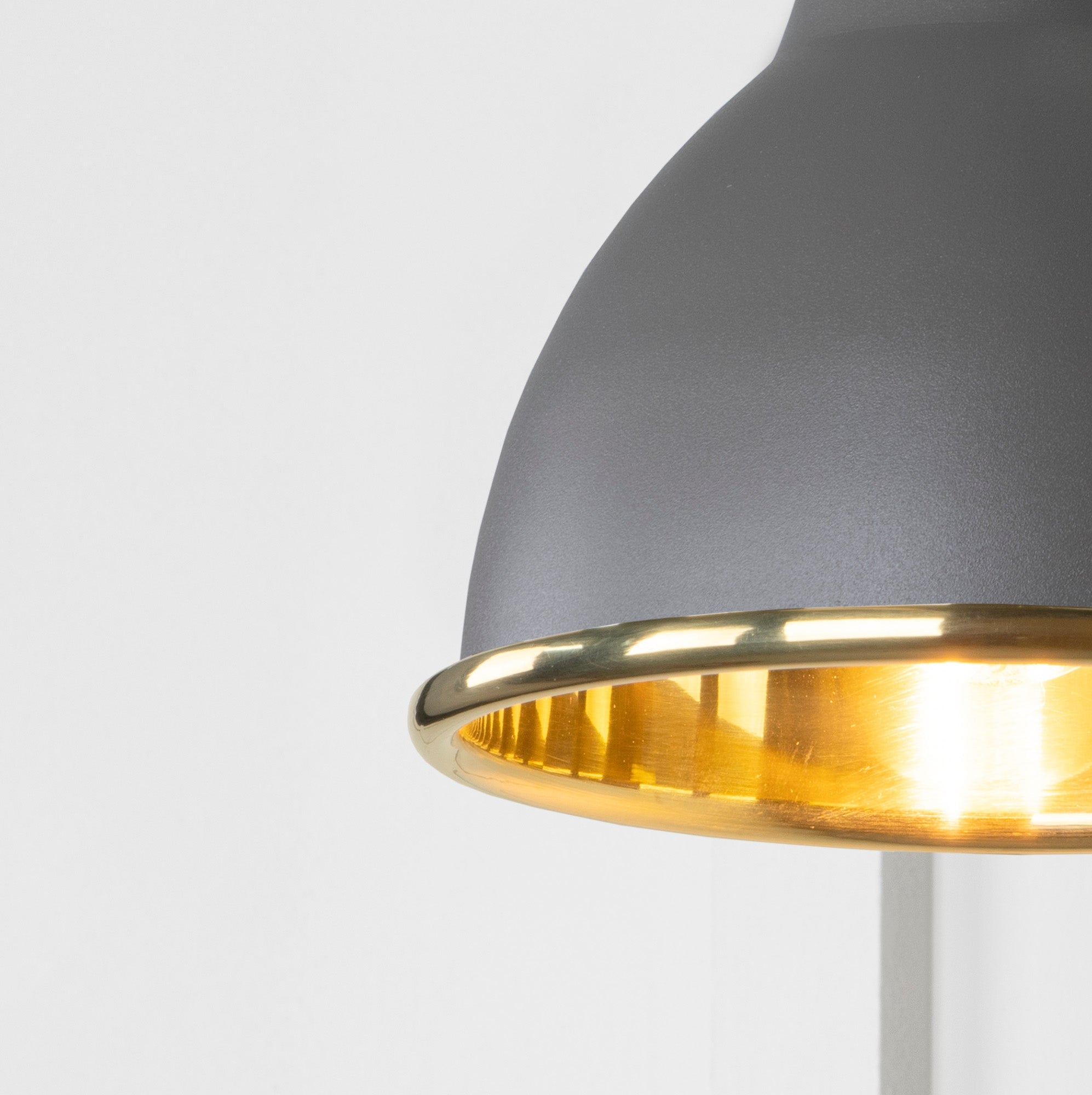 Smooth Brass Brindley Wall Light | Smooth Brass Bluff - From the Anvil - EB London