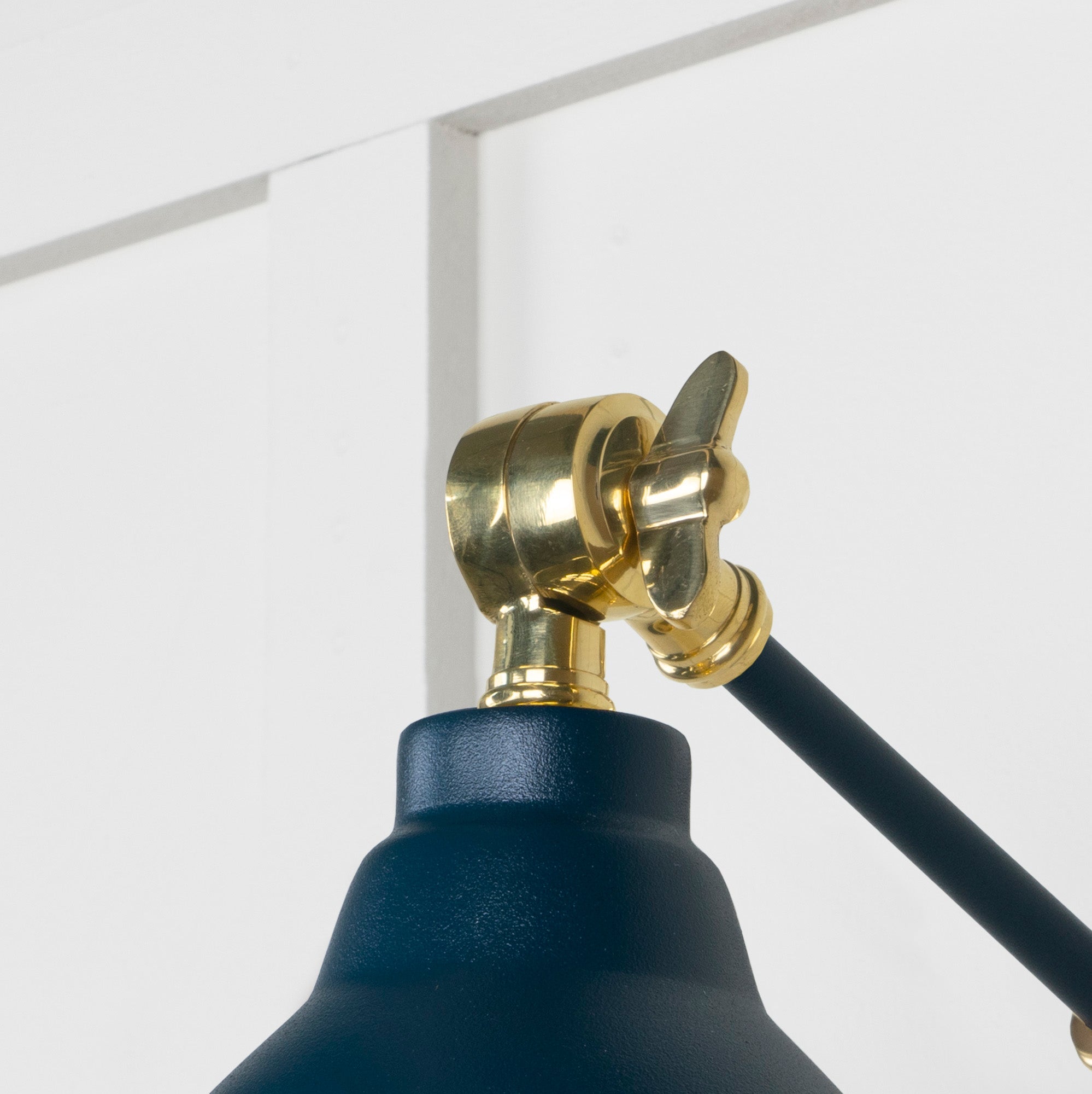 Smooth Brass Brindley Wall Light | Smooth Brass Dusk - From the Anvil - EB London