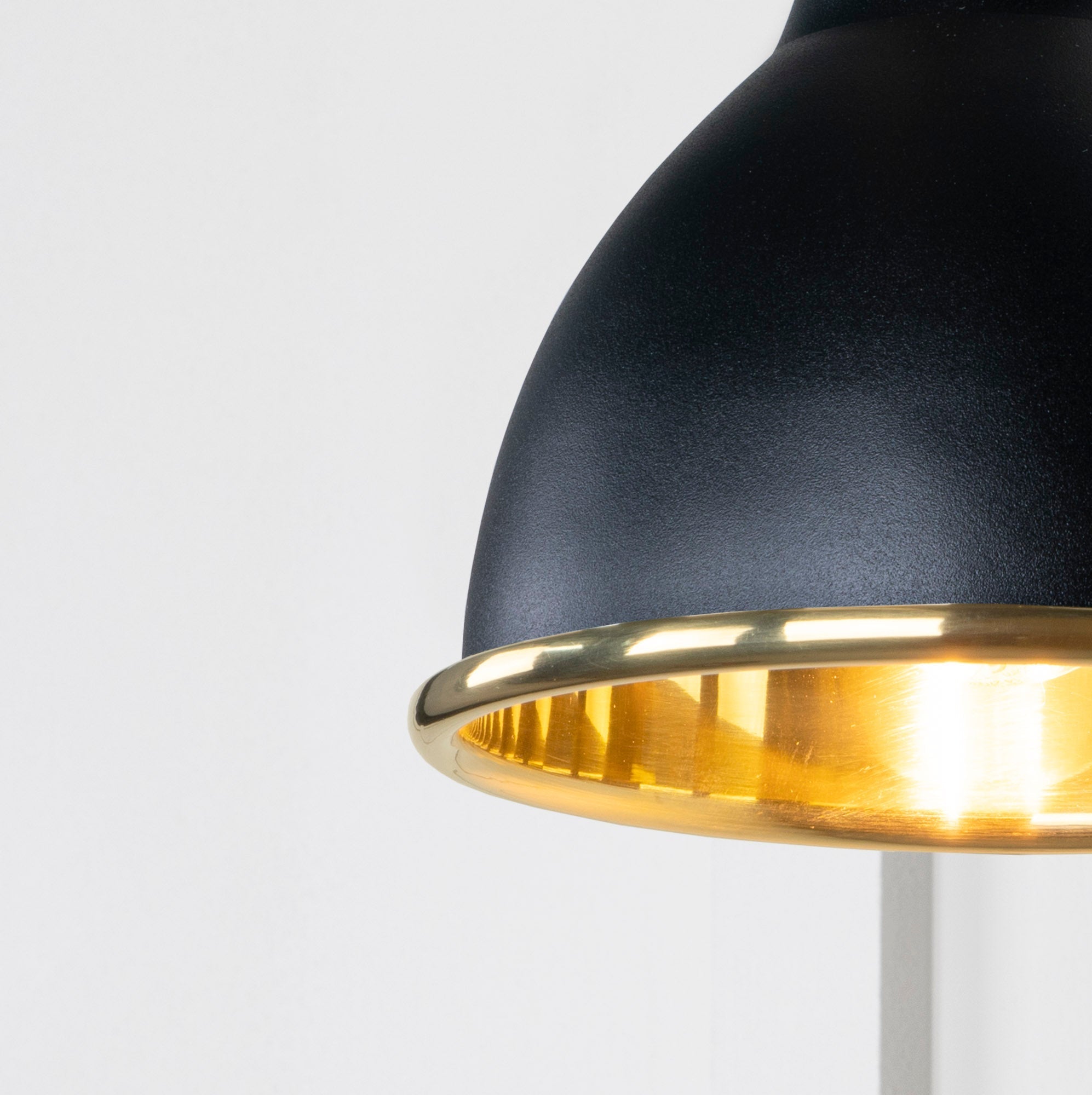 Smooth Brass Brindley Wall Light | Smooth Brass Elan Black - From the Anvil - EB London
