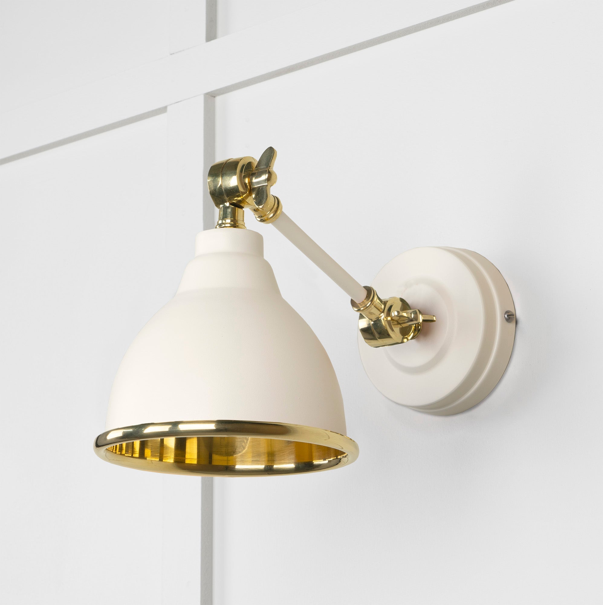 Smooth Brass Brindley Wall Light | Smooth Brass Teasel - From the Anvil - EB London