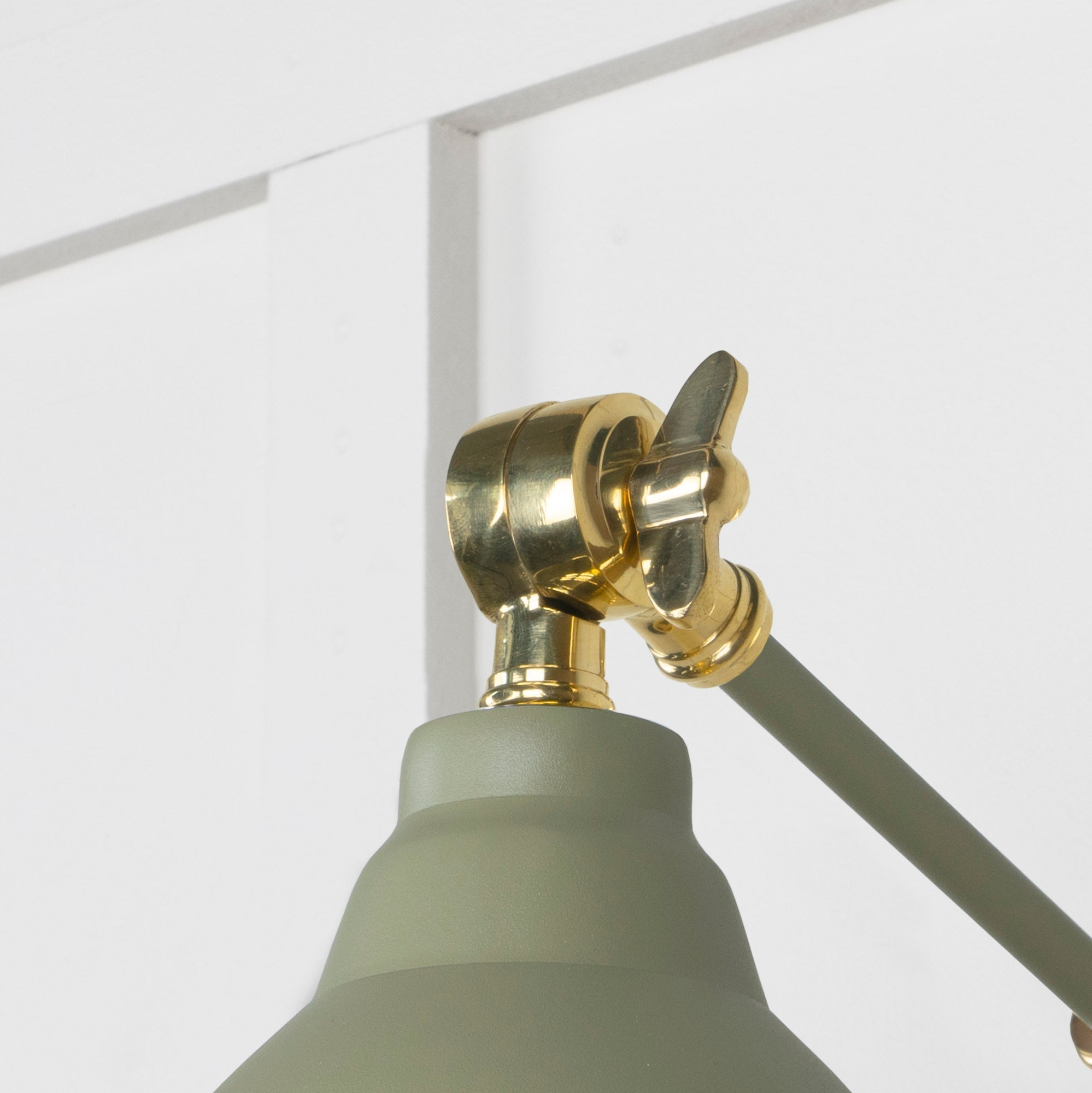 Smooth Brass Brindley Wall Light | Smooth Brass Tump - From the Anvil - EB London