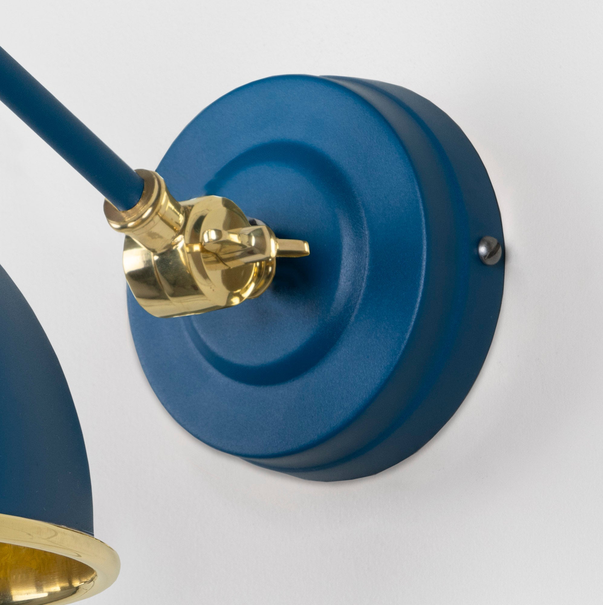 Smooth Brass Brindley Wall Light | Smooth Brass Upstream - From the Anvil - EB London