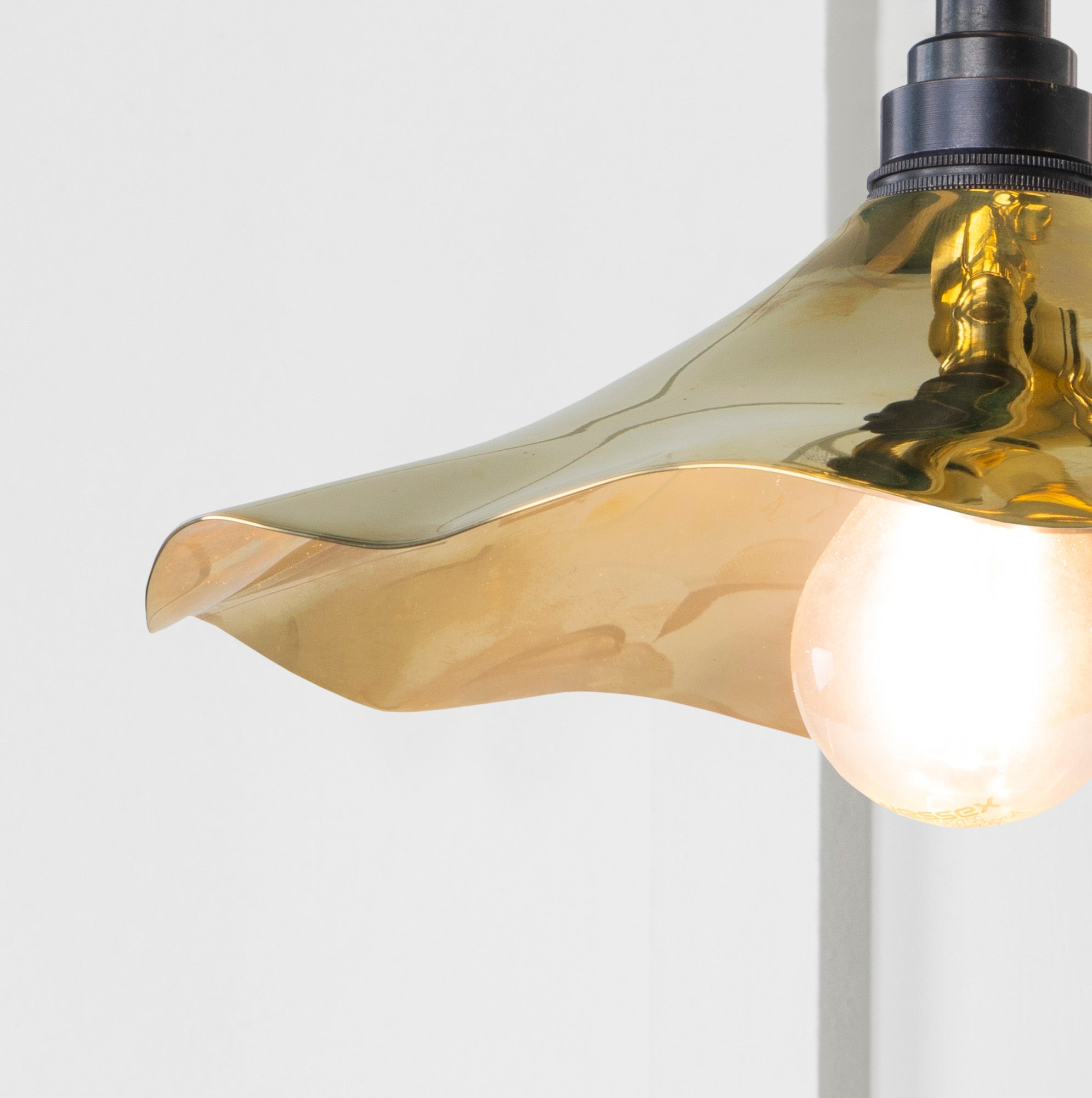 Smooth Brass Flora Wall Light | Bare - From the Anvil - EB London