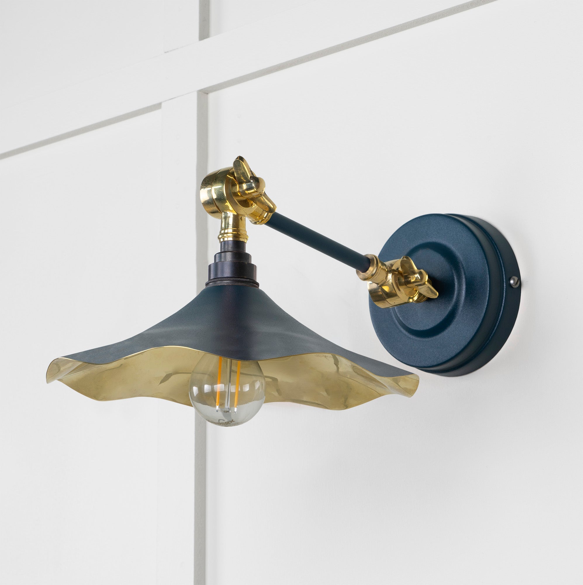 Smooth Brass Flora Wall Light | Dusk - From The Anvil - EB London