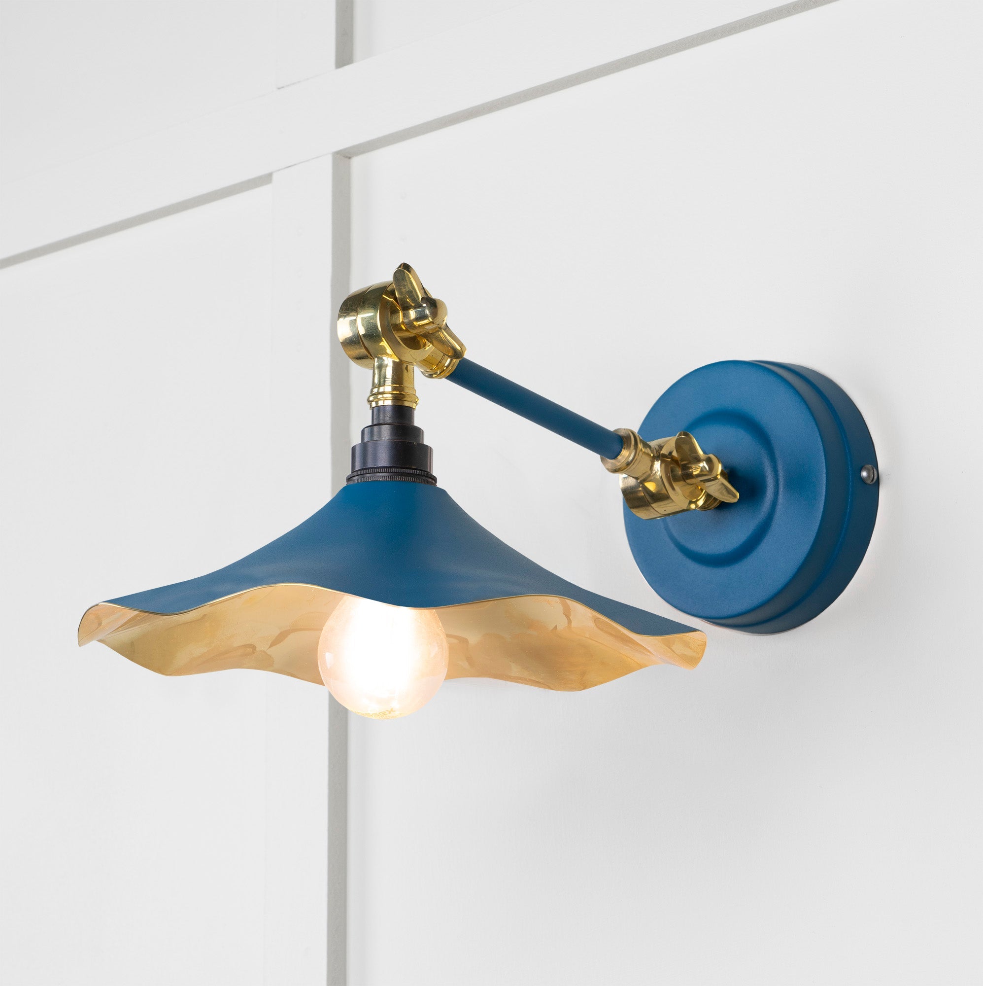 Smooth Brass Flora Wall Light | Upstream - From The Anvil - EB London