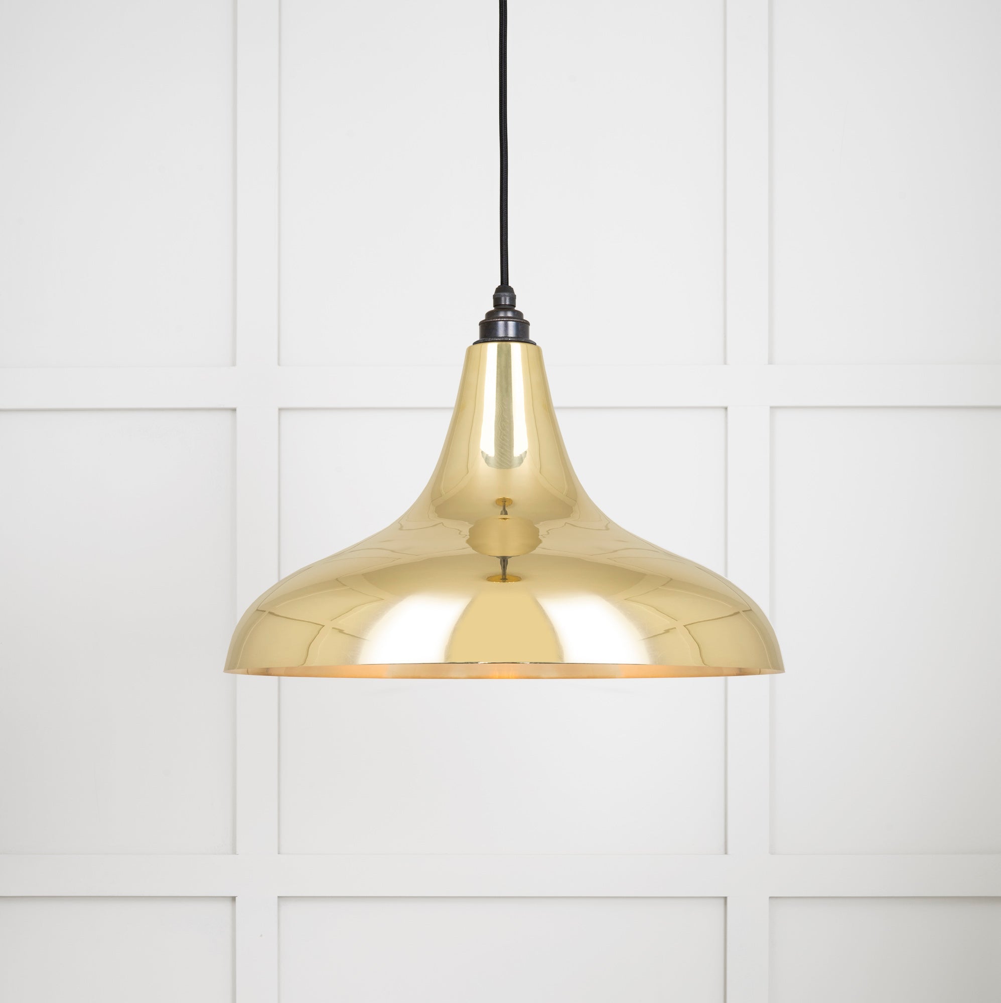 Smooth Brass Frankley Pendant | Bare - From The Anvil - EB London