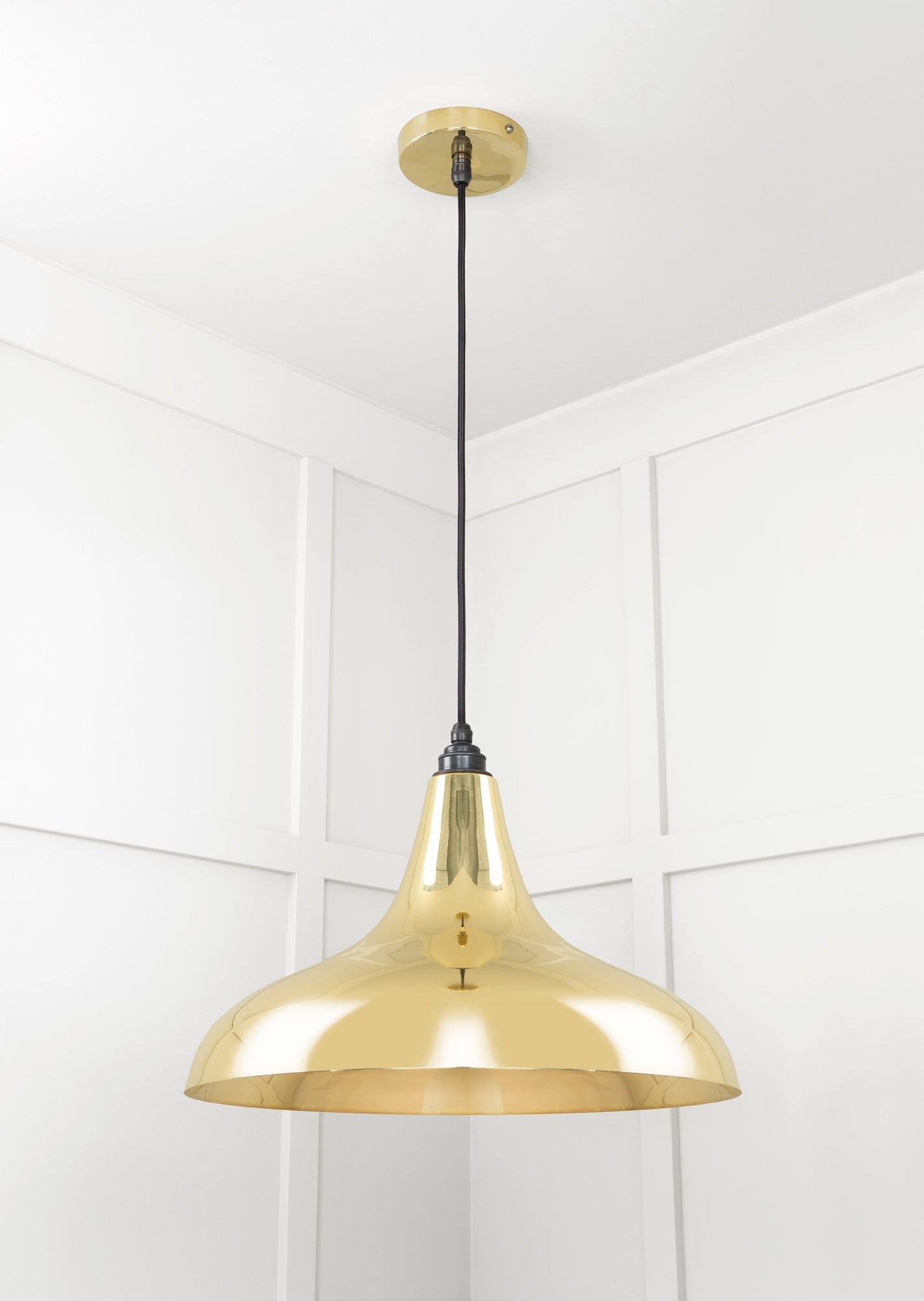 Smooth Brass Frankley Pendant | Bare - From The Anvil - EB London
