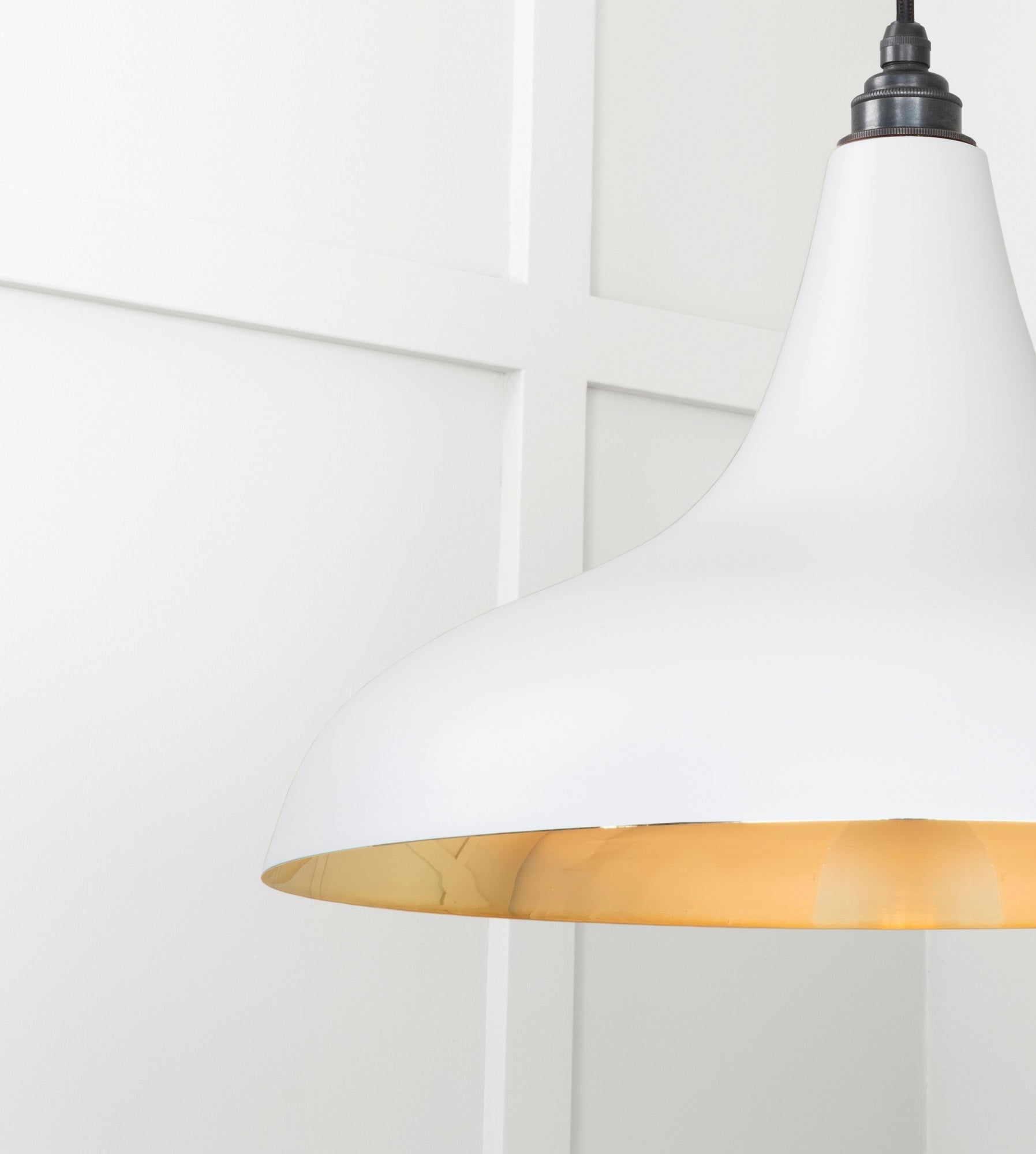 Smooth Brass Frankley Pendant | Birch - From The Anvil - EB London