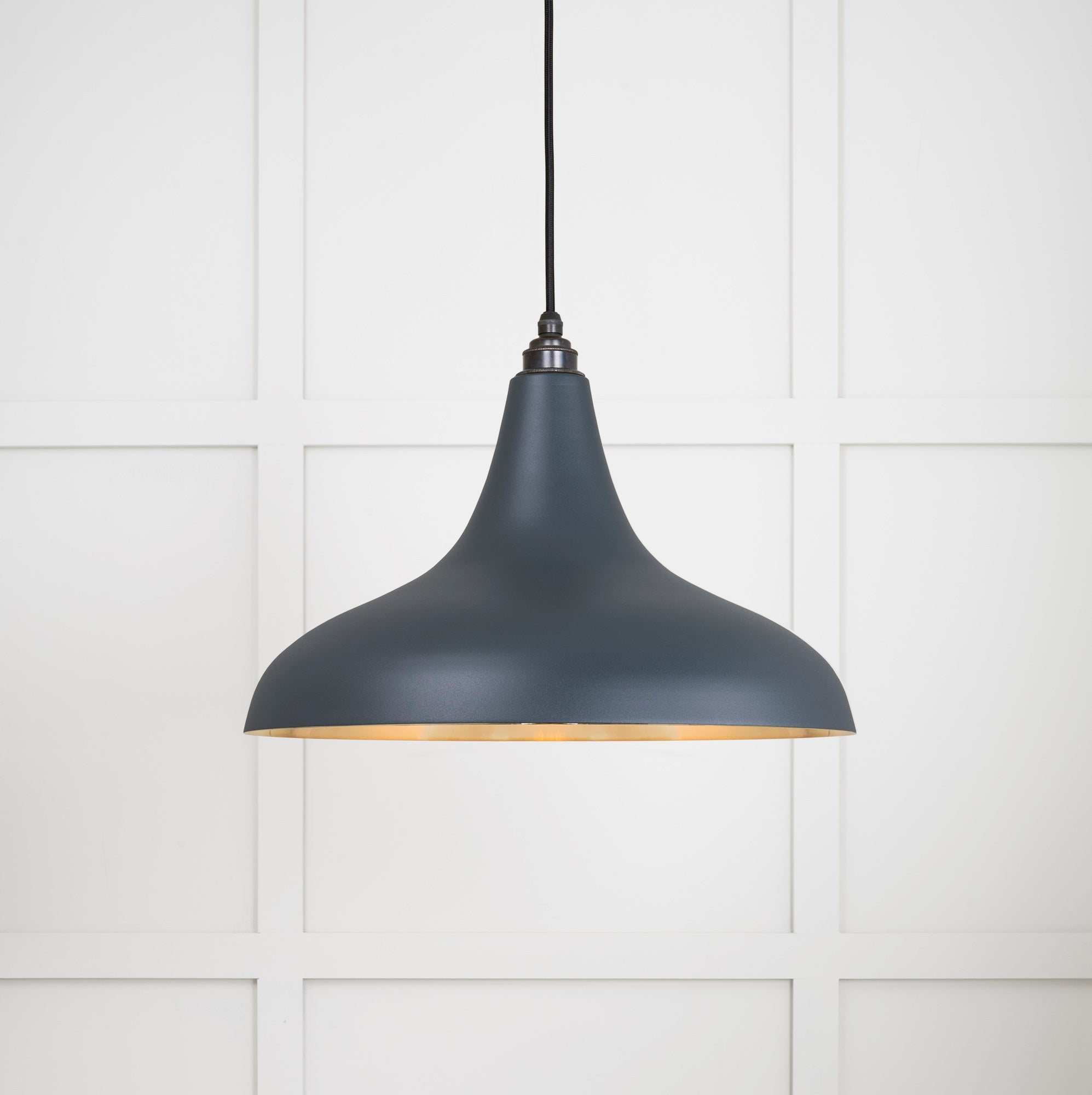 Smooth Brass Frankley Pendant | Soot - From The Anvil - EB London
