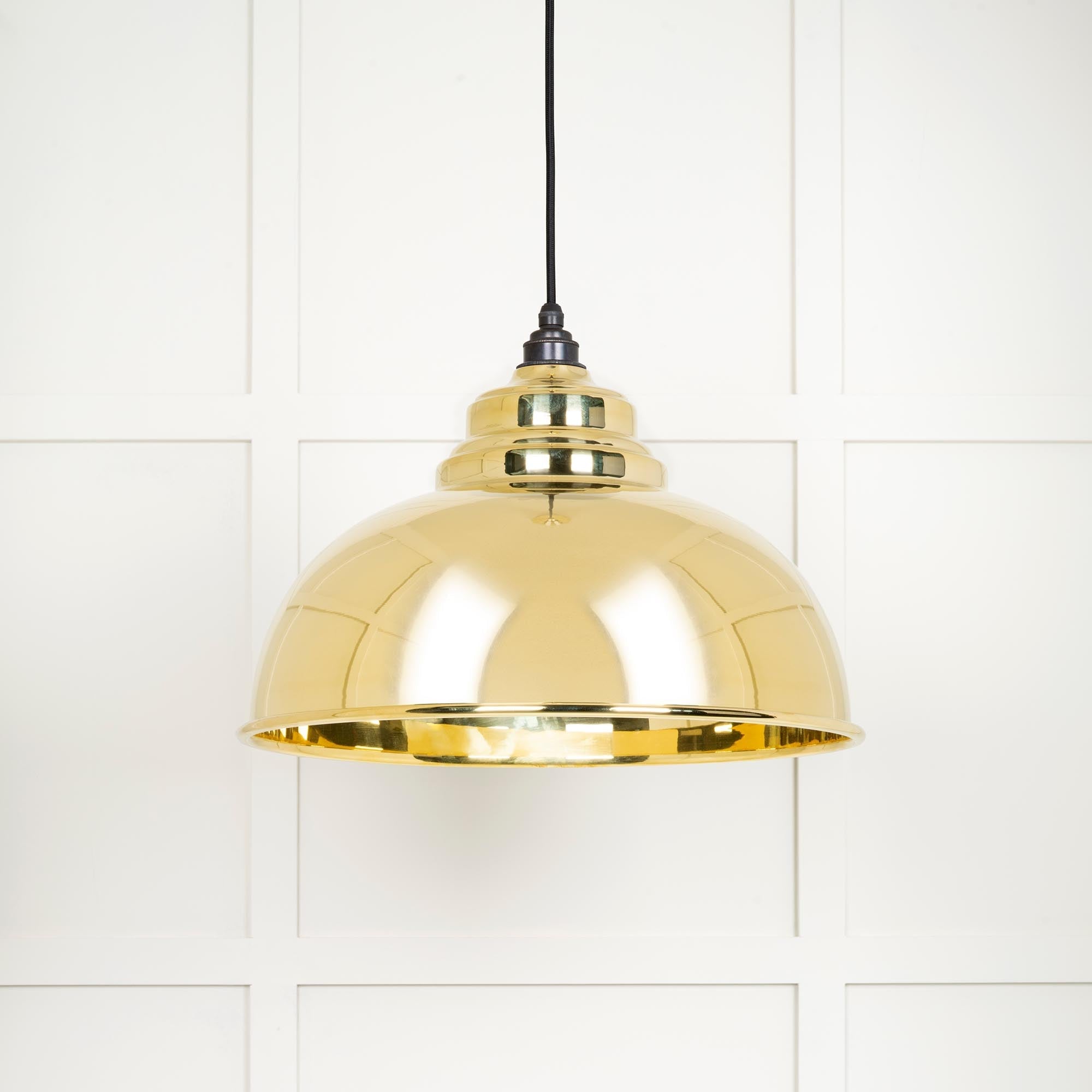 Smooth Brass Harborne Pendant | Bare - From The Anvil - EB London
