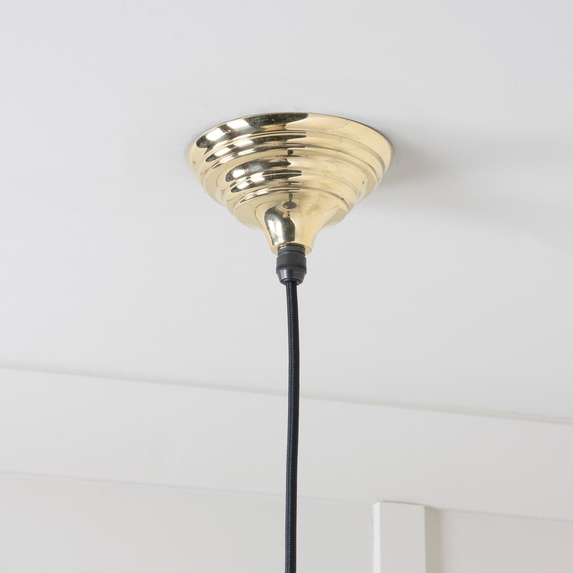Smooth Brass Harborne Pendant | Bare - From The Anvil - EB London