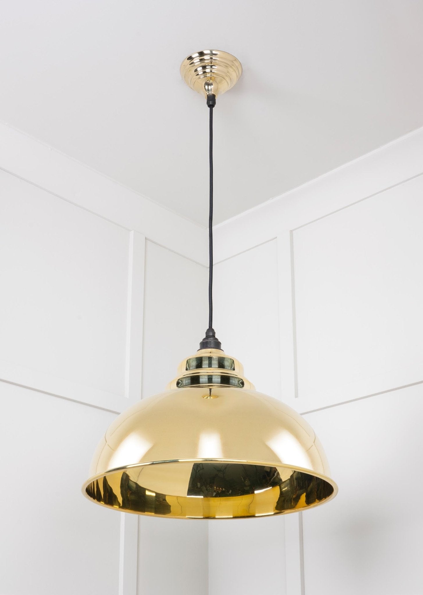 Smooth Brass Harborne Pendant | Bare - From The Anvil - EB London