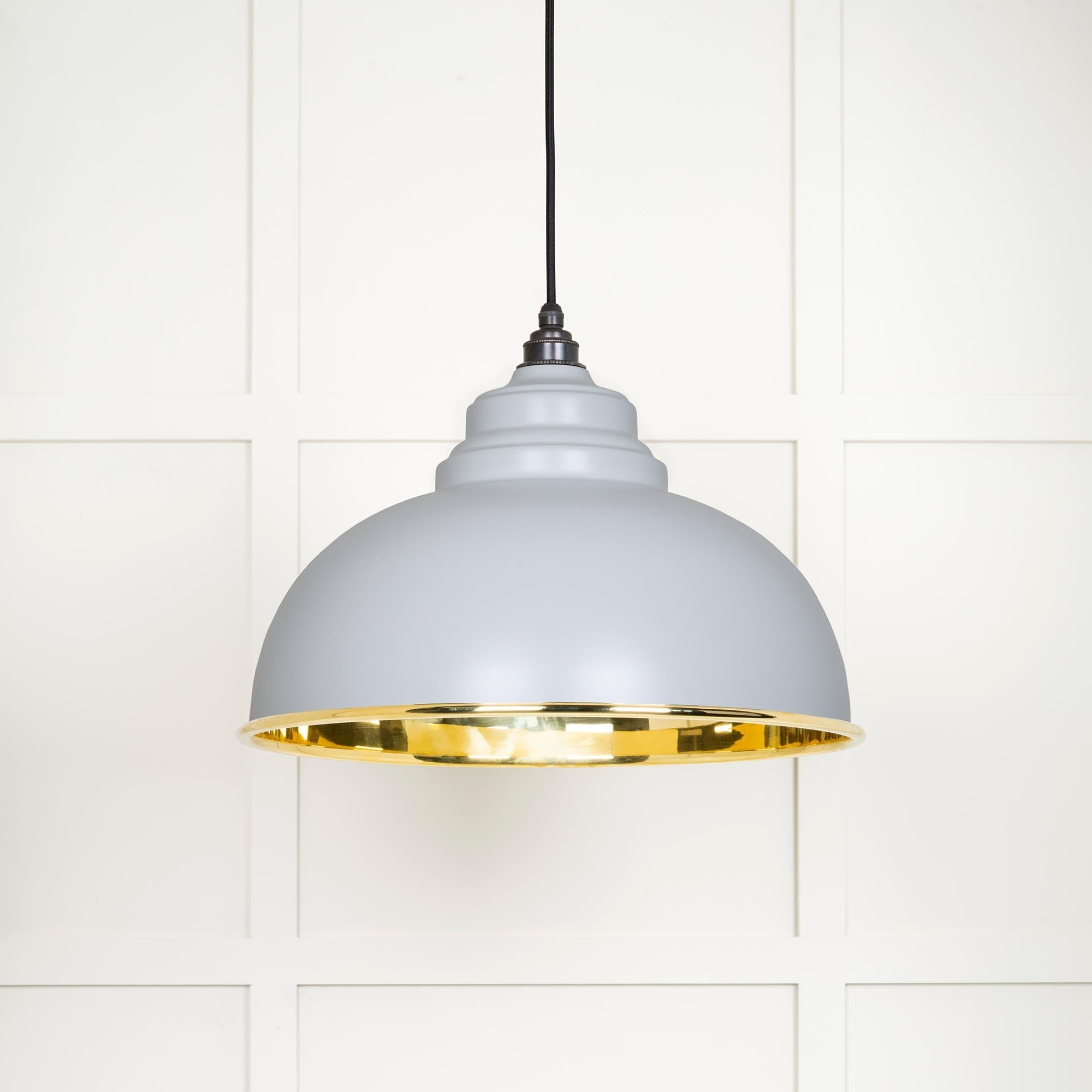Smooth Brass Harborne Pendant | Birch - From The Anvil - EB London