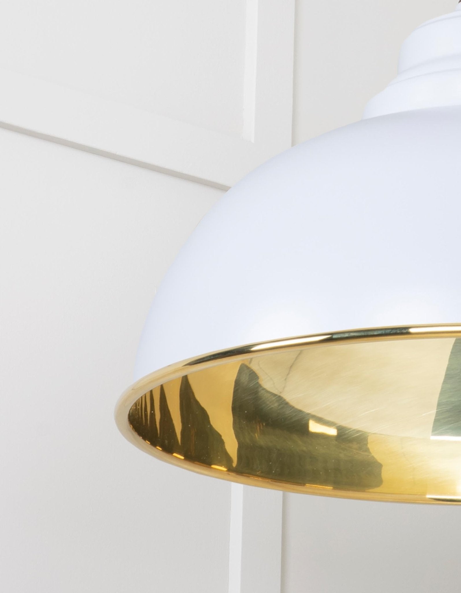 Smooth Brass Harborne Pendant | Birch - From The Anvil - EB London