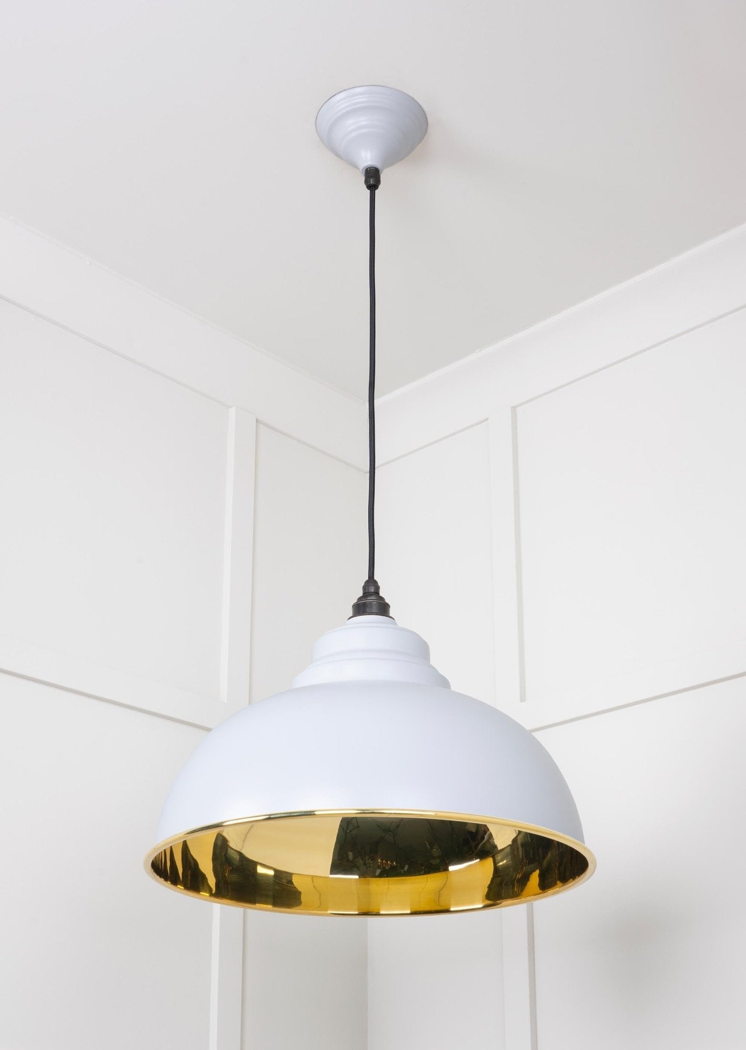 Smooth Brass Harborne Pendant | Birch - From The Anvil - EB London