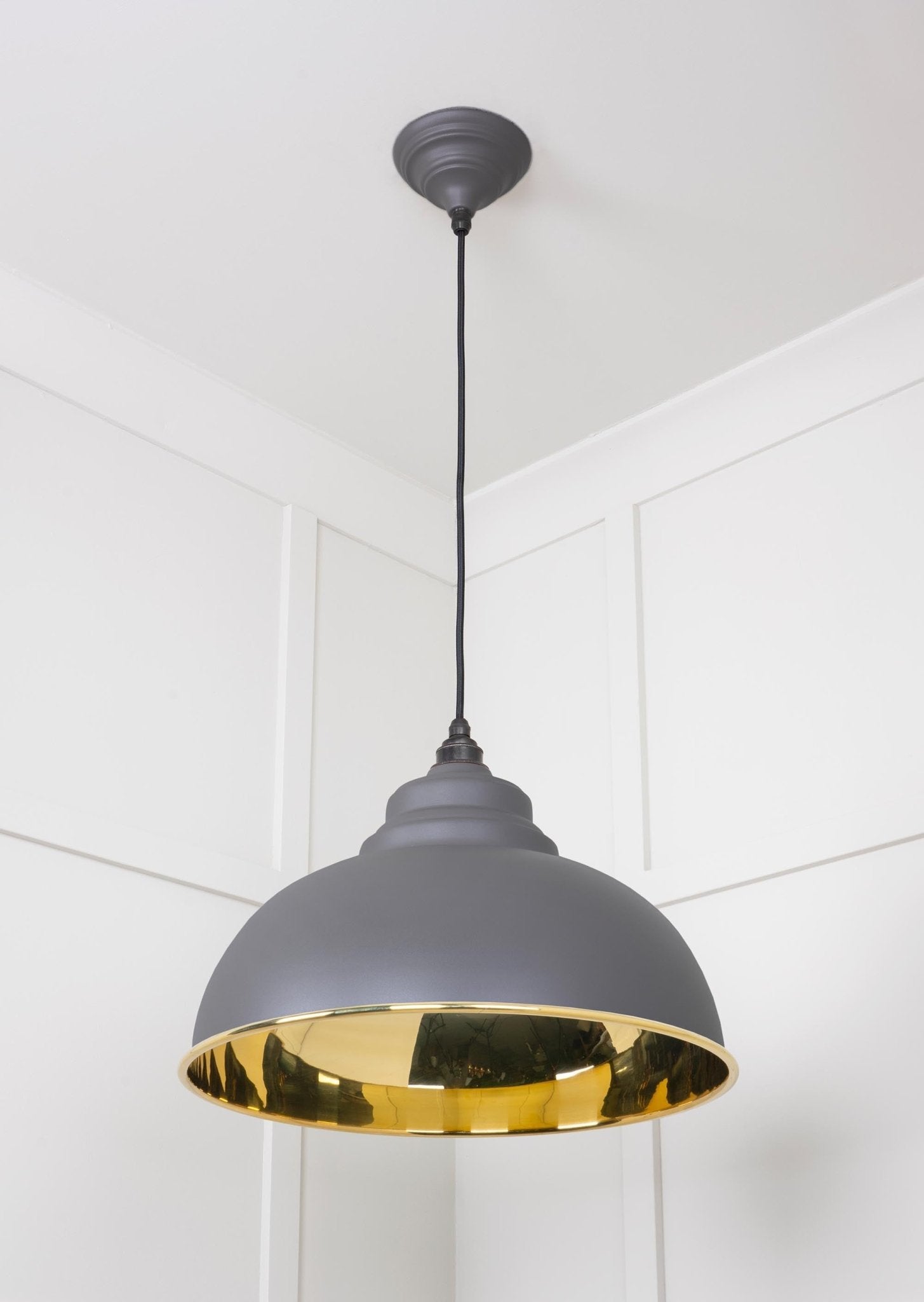 Smooth Brass Harborne Pendant | Bluff - From The Anvil - EB London