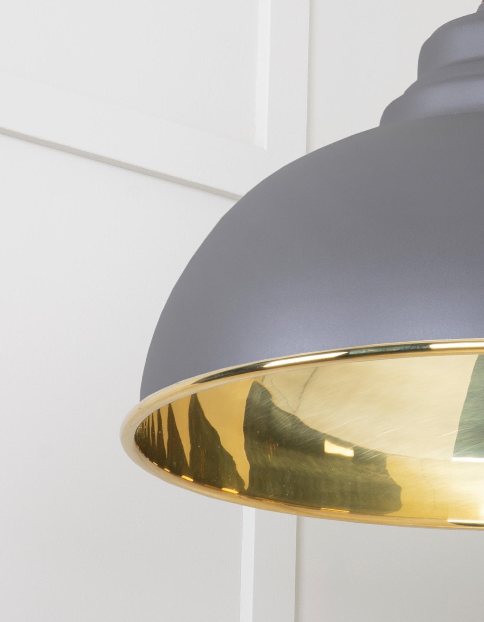 Smooth Brass Harborne Pendant | Bluff - From The Anvil - EB London