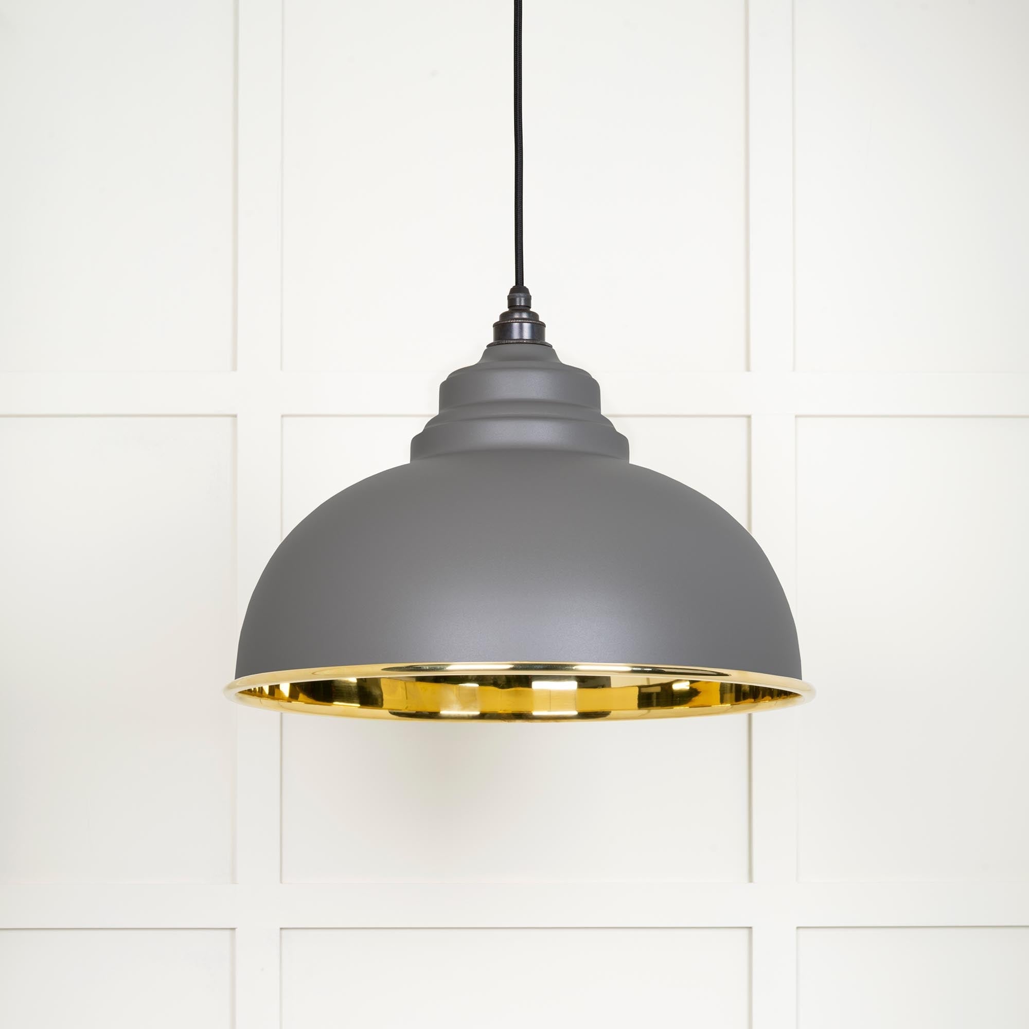 Smooth Brass Harborne Pendant | Bluff - From The Anvil - EB London