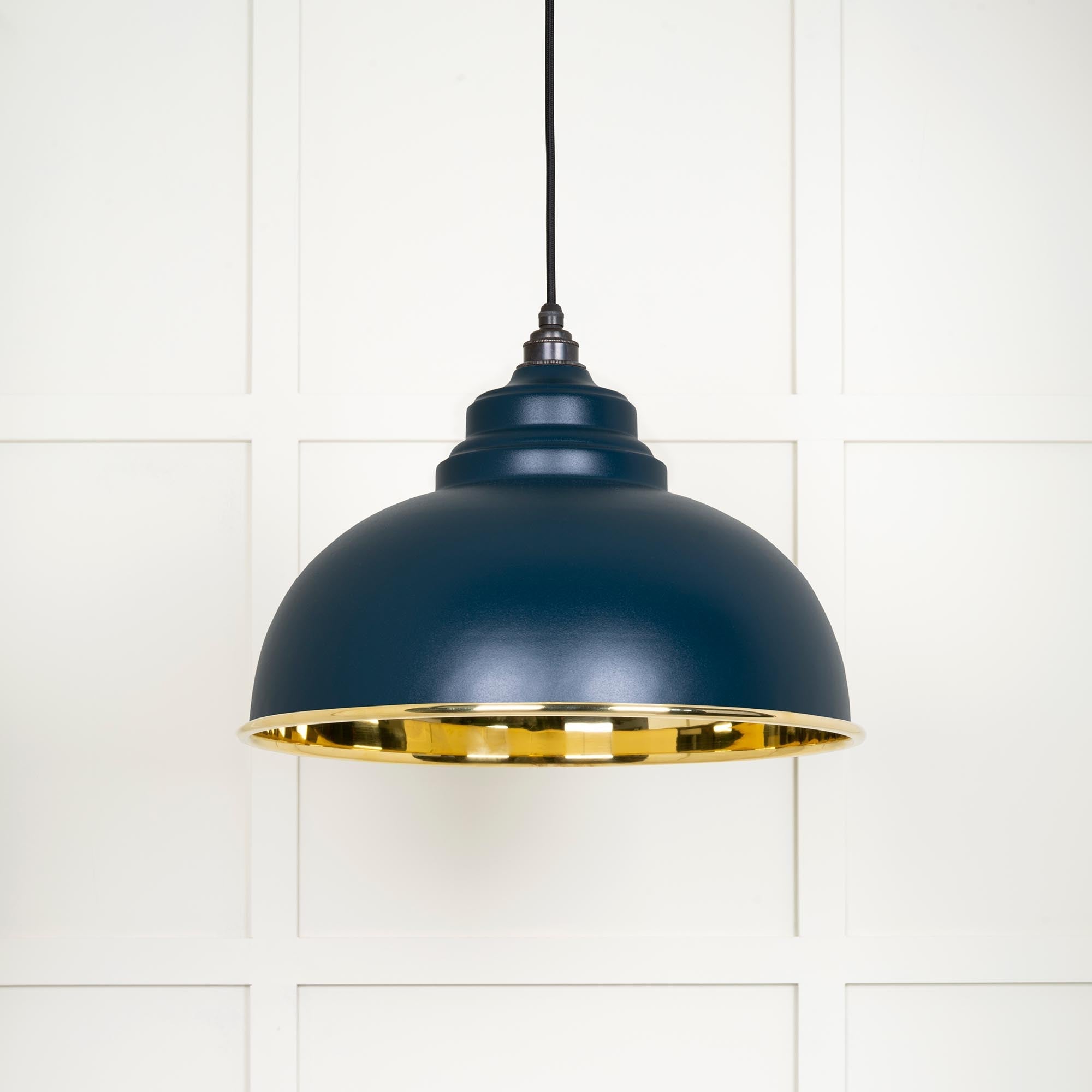 Smooth Brass Harborne Pendant | Dusk - From The Anvil - EB London