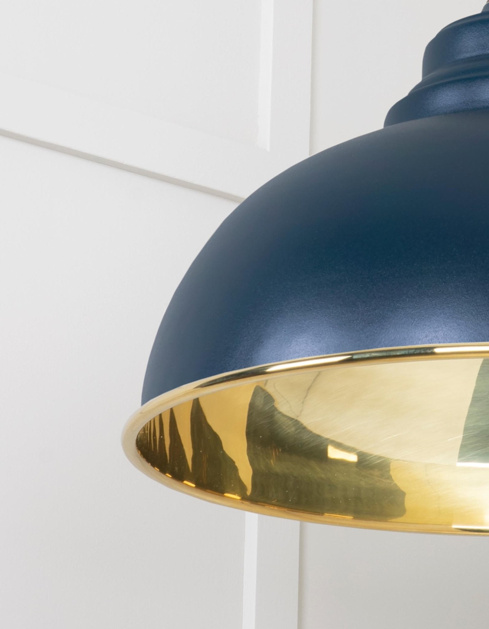 Smooth Brass Harborne Pendant | Dusk - From The Anvil - EB London