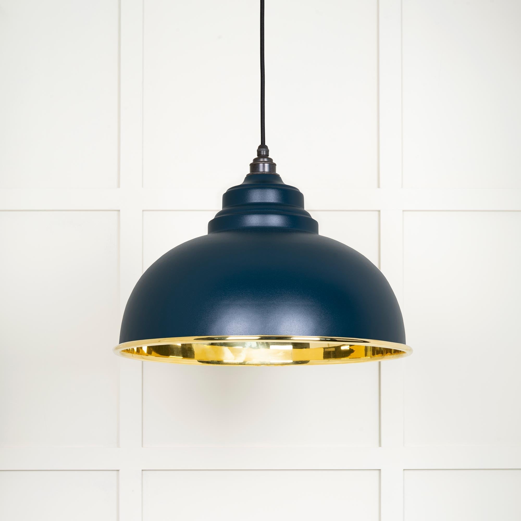 Smooth Brass Harborne Pendant | Dusk - From The Anvil - EB London