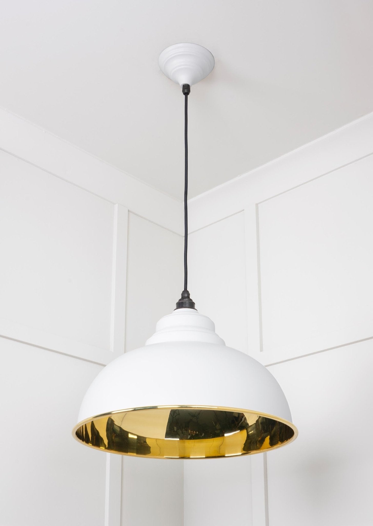 Smooth Brass Harborne Pendant | Flock - From The Anvil - EB London