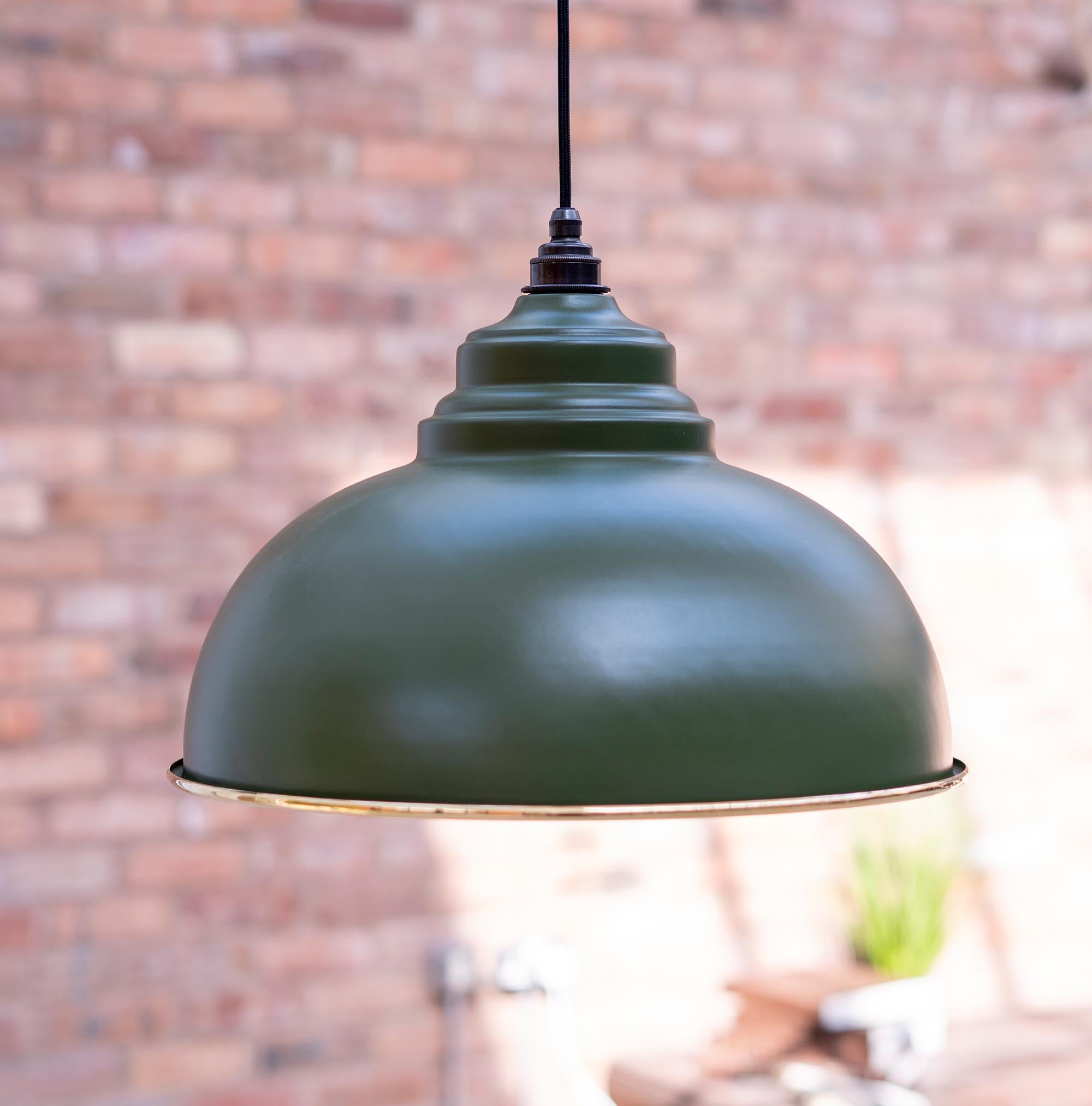 Smooth Brass Harborne Pendant | Heath - From The Anvil - EB London