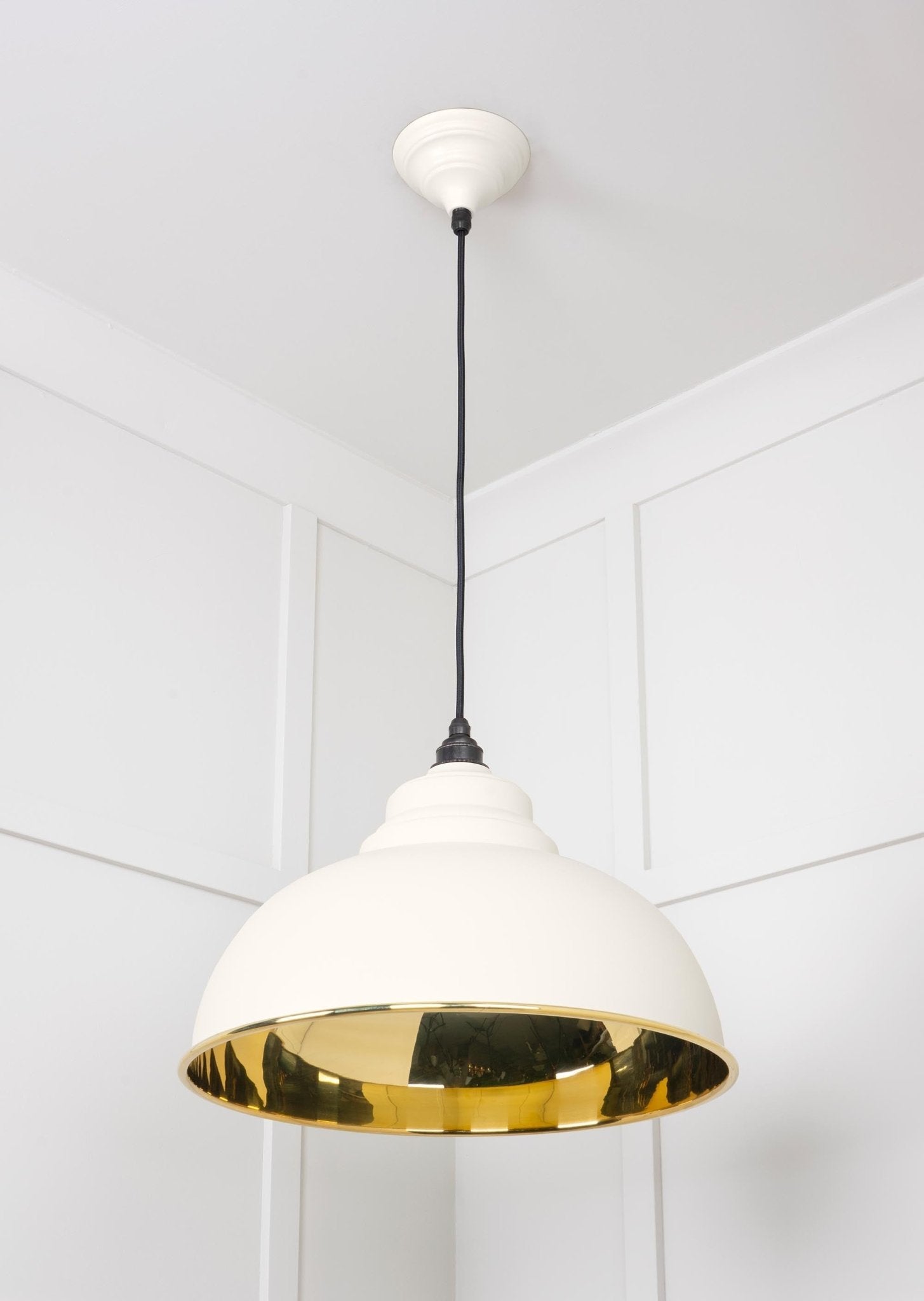 Smooth Brass Harborne Pendant | Teasel - From The Anvil - EB London