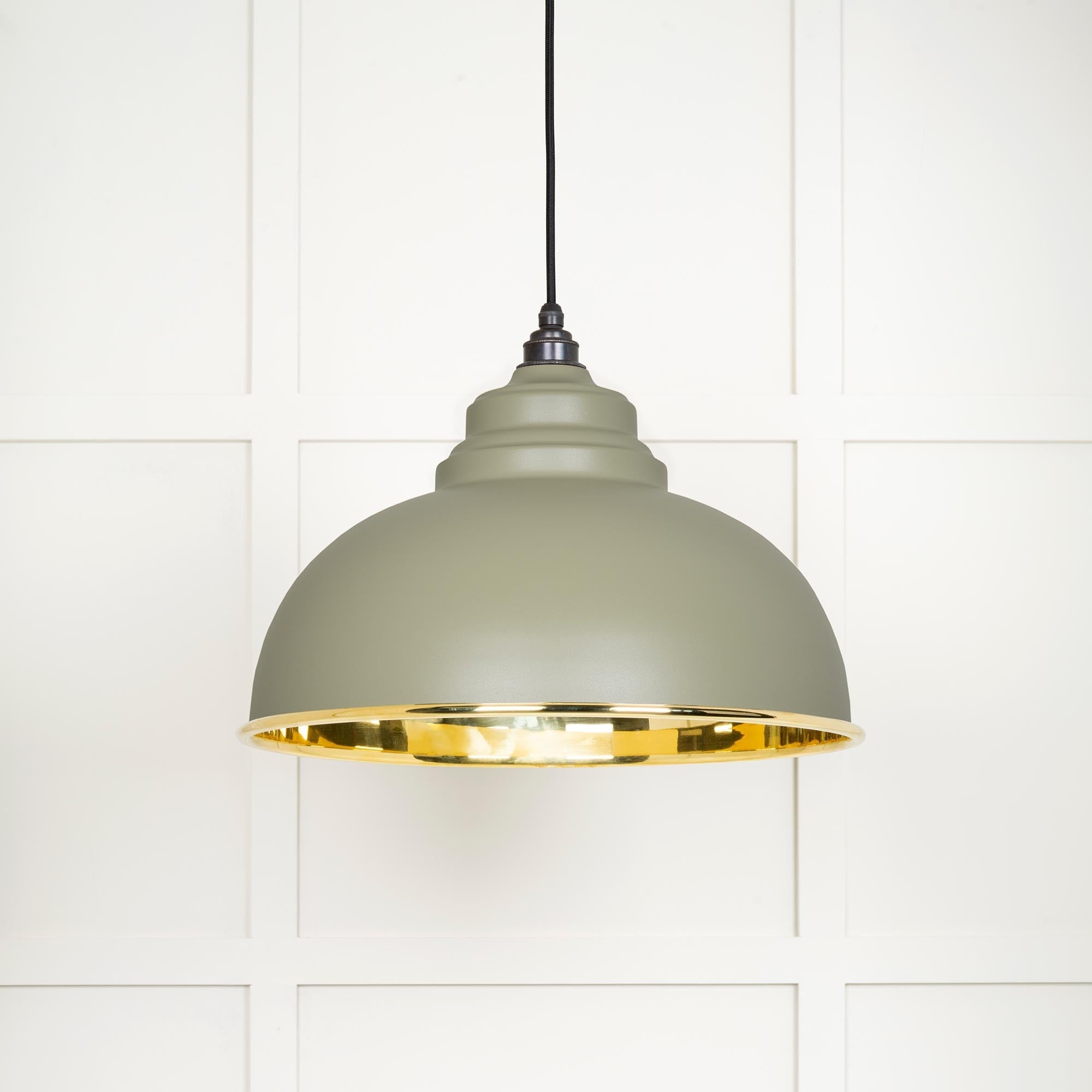 Smooth Brass Harborne Pendant | Tump - From The Anvil - EB London