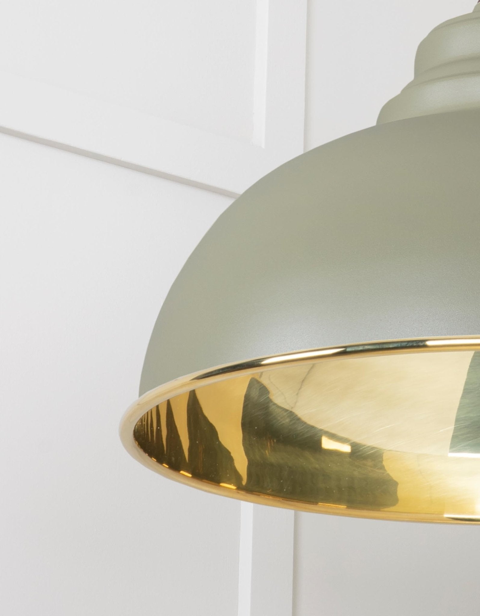 Smooth Brass Harborne Pendant | Tump - From The Anvil - EB London