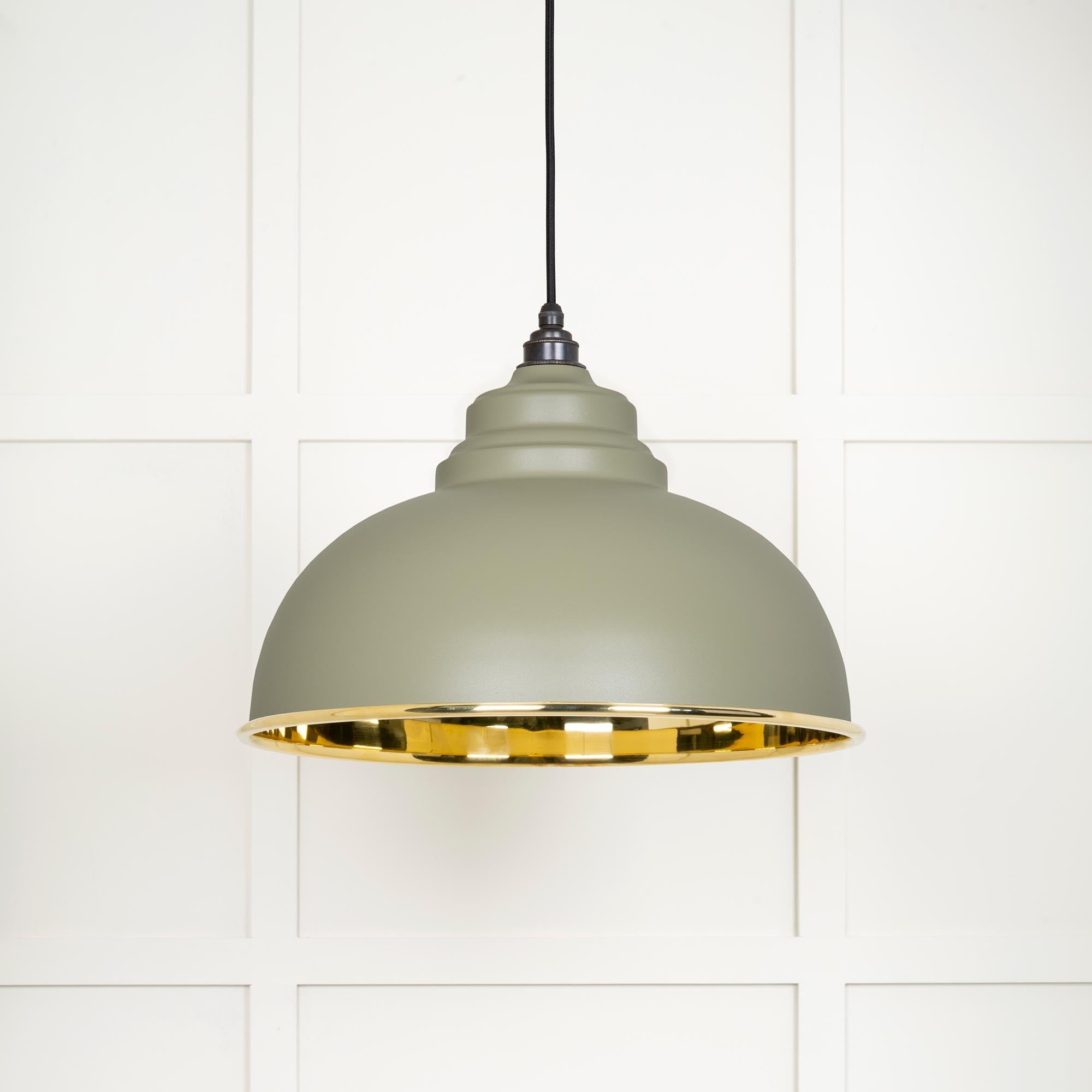 Smooth Brass Harborne Pendant | Tump - From The Anvil - EB London