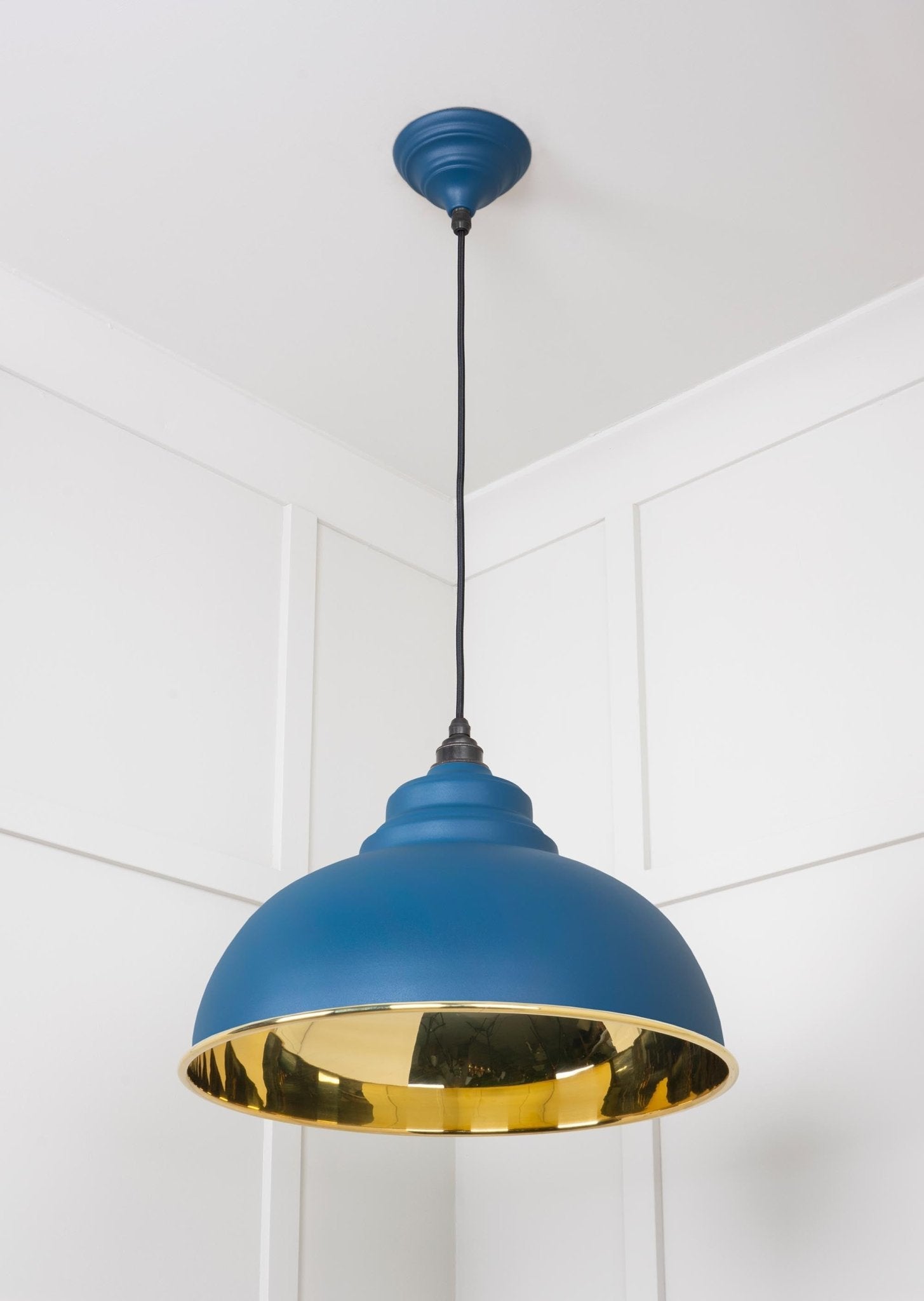 Smooth Brass Harborne Pendant | Upstream - From The Anvil - EB London