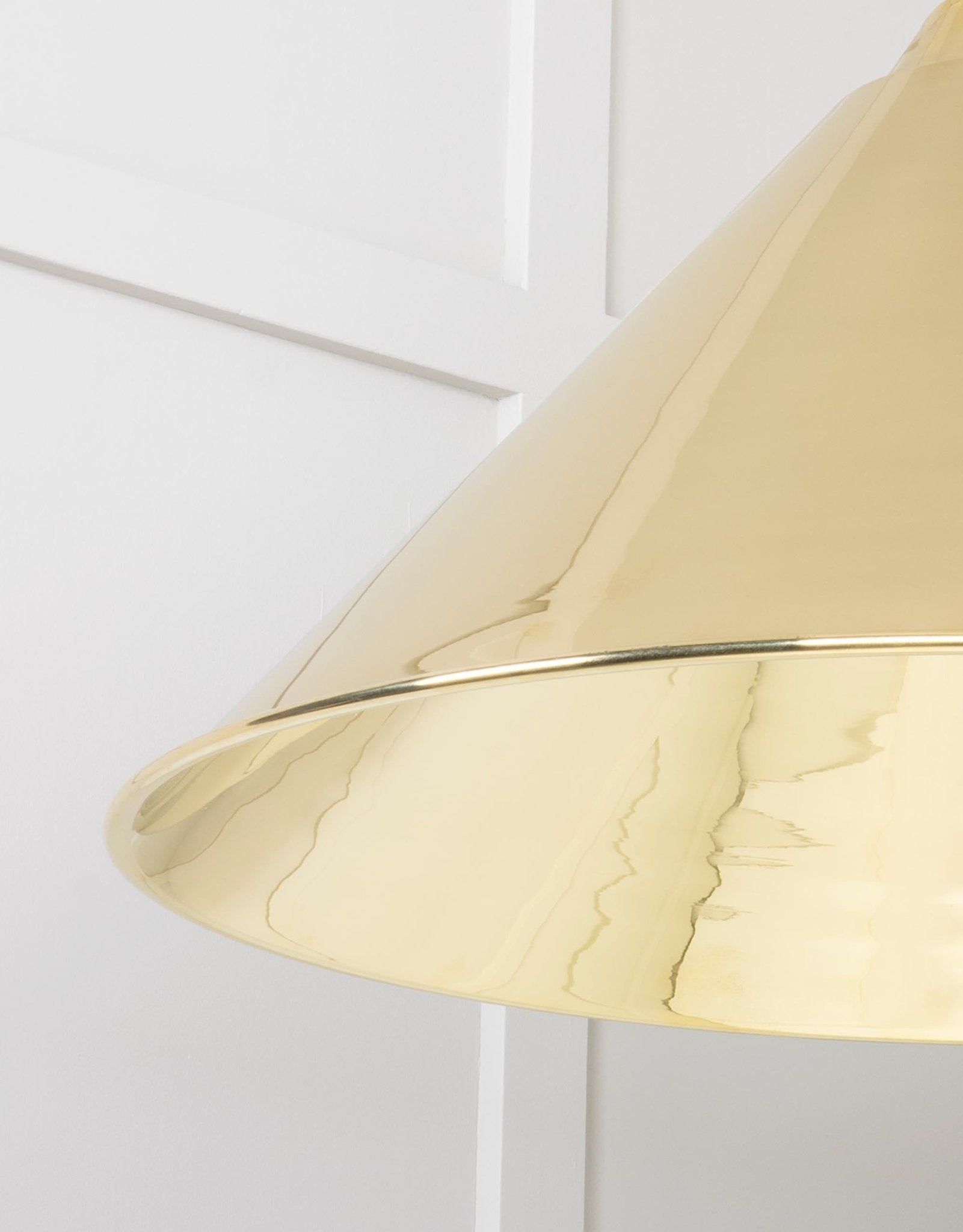Smooth Brass Hockley Pendant | Bare - From The Anvil - EB London