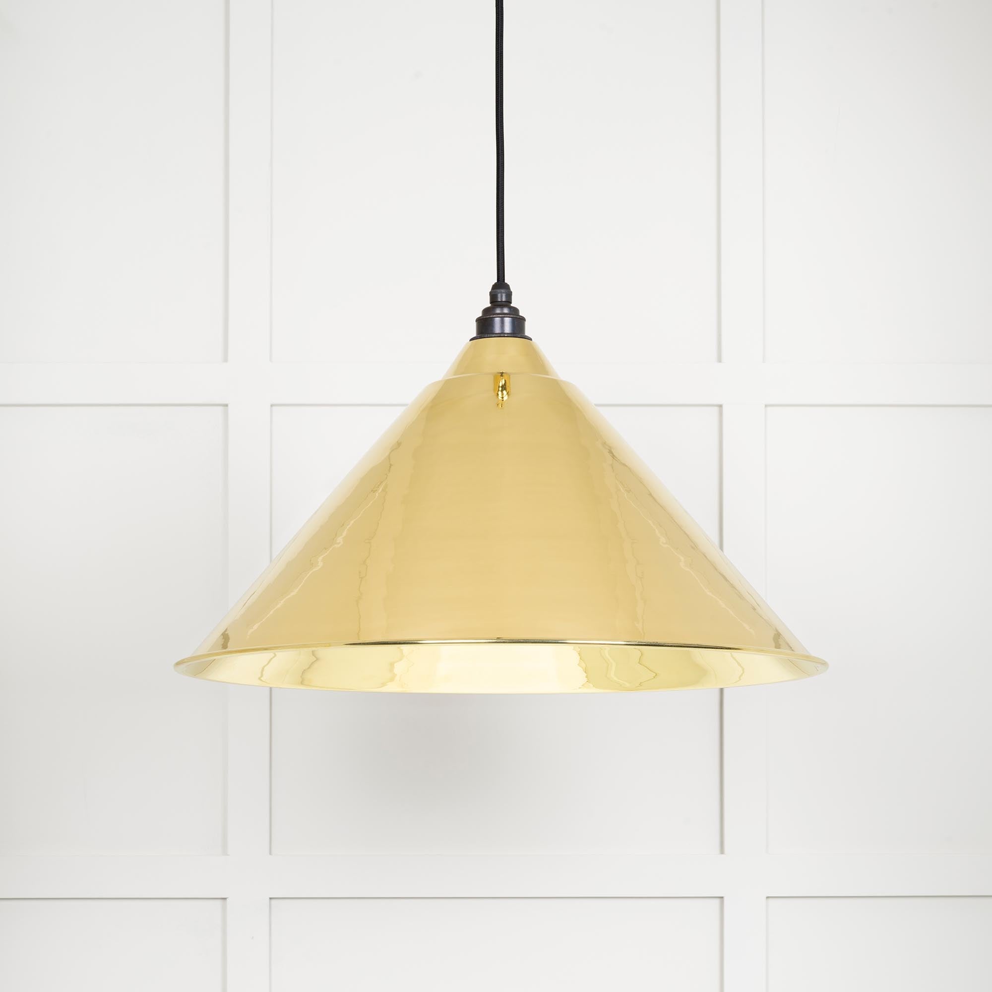 Smooth Brass Hockley Pendant | Bare - From The Anvil - EB London