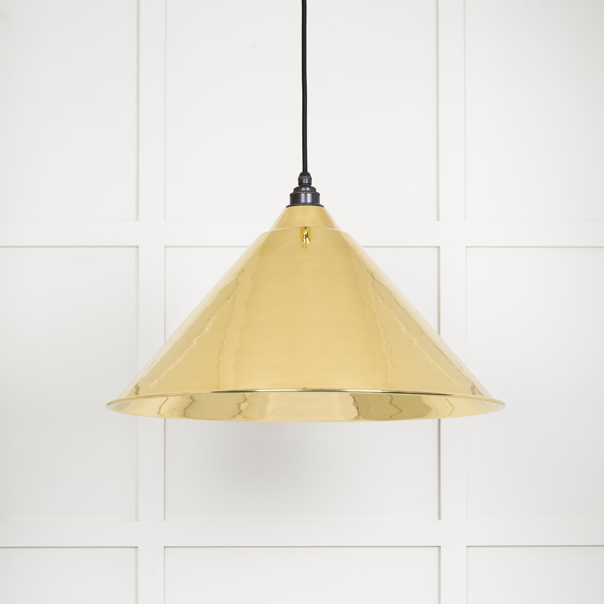 Smooth Brass Hockley Pendant | Bare - From The Anvil - EB London