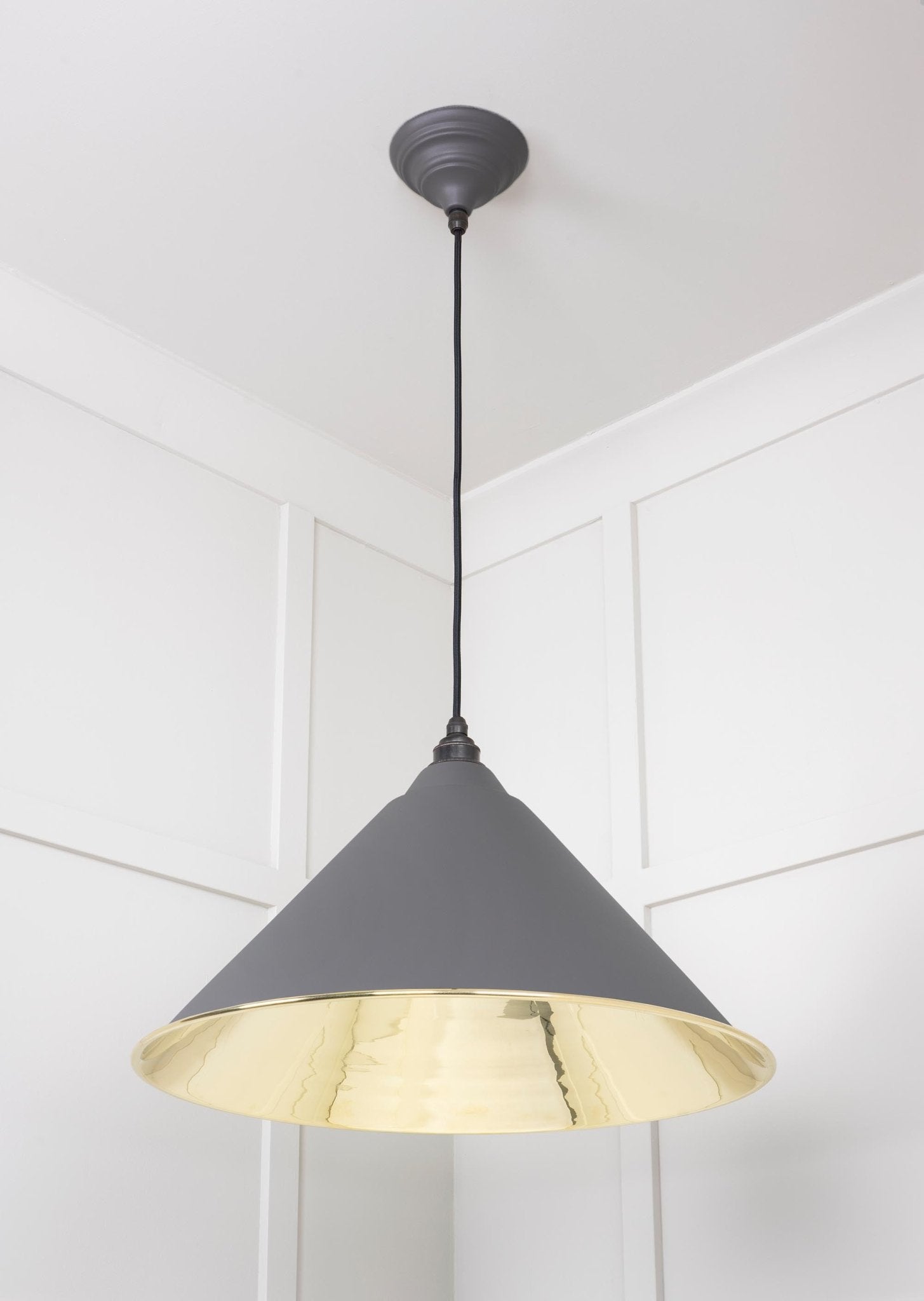 Smooth Brass Hockley Pendant | Bluff - From The Anvil - EB London