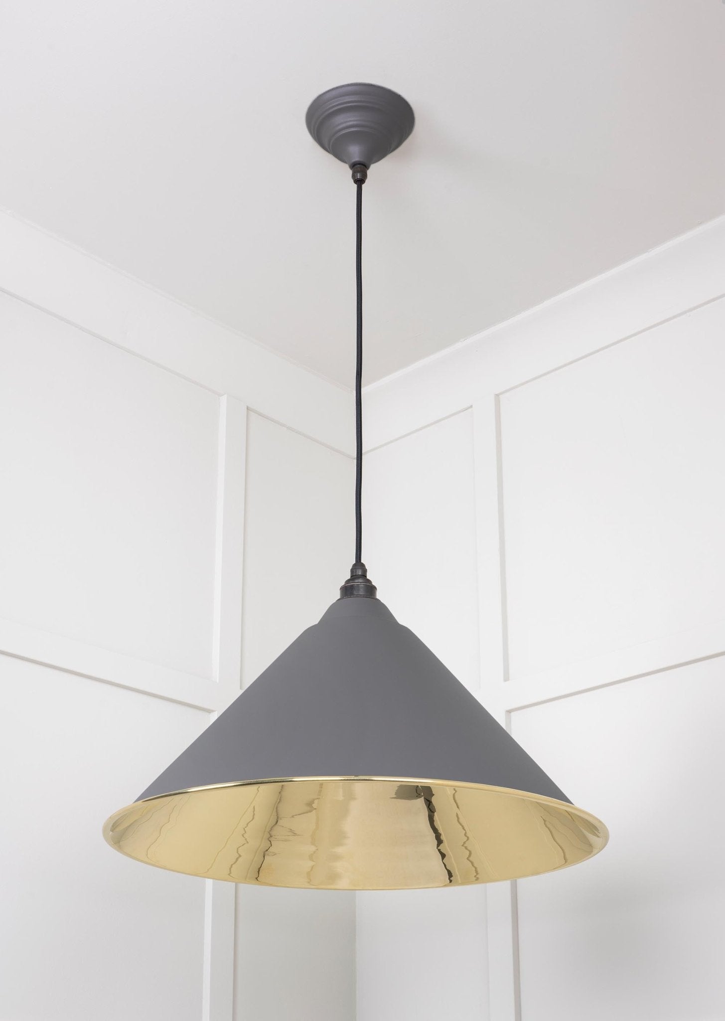 Smooth Brass Hockley Pendant | Bluff - From The Anvil - EB London