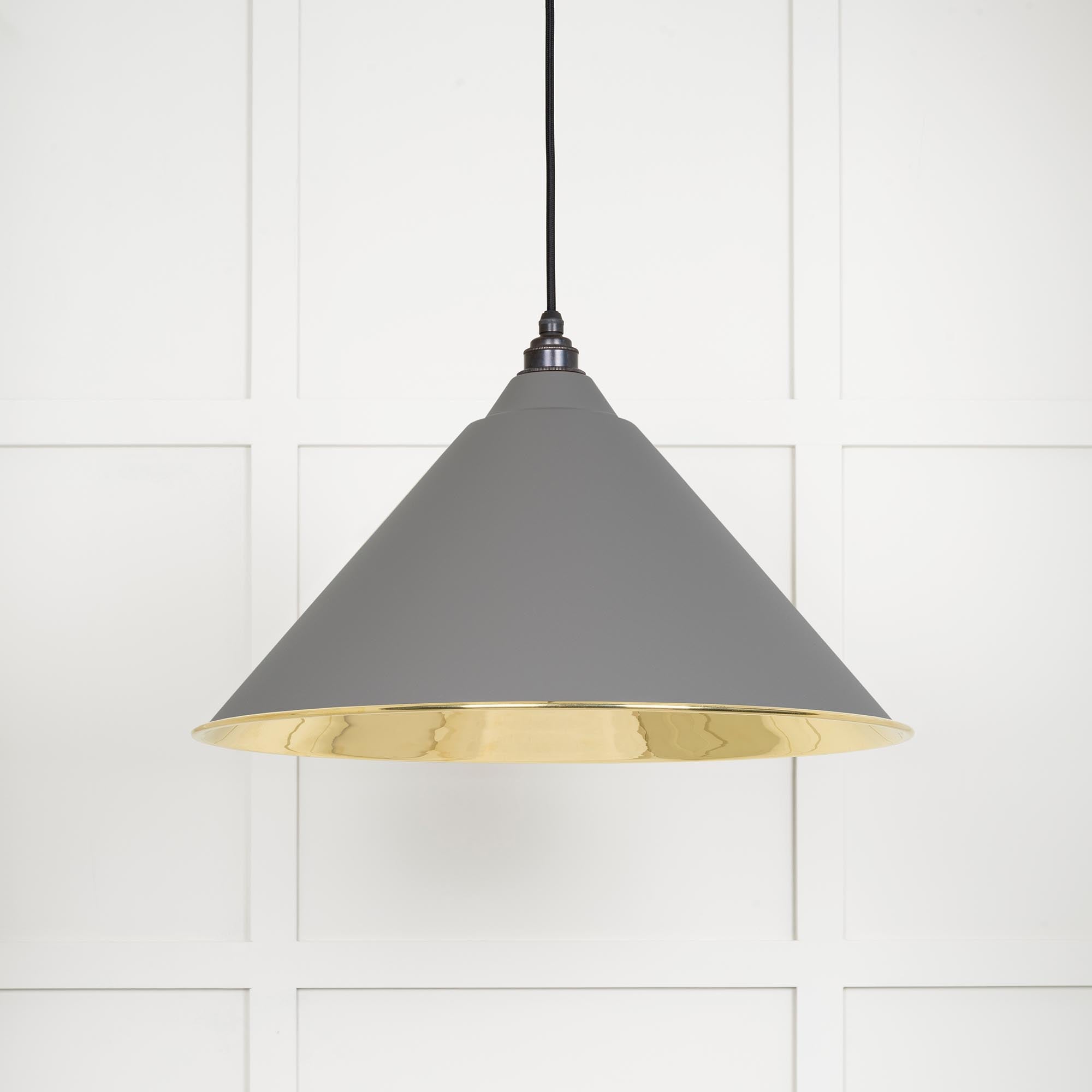 Smooth Brass Hockley Pendant | Bluff - From The Anvil - EB London