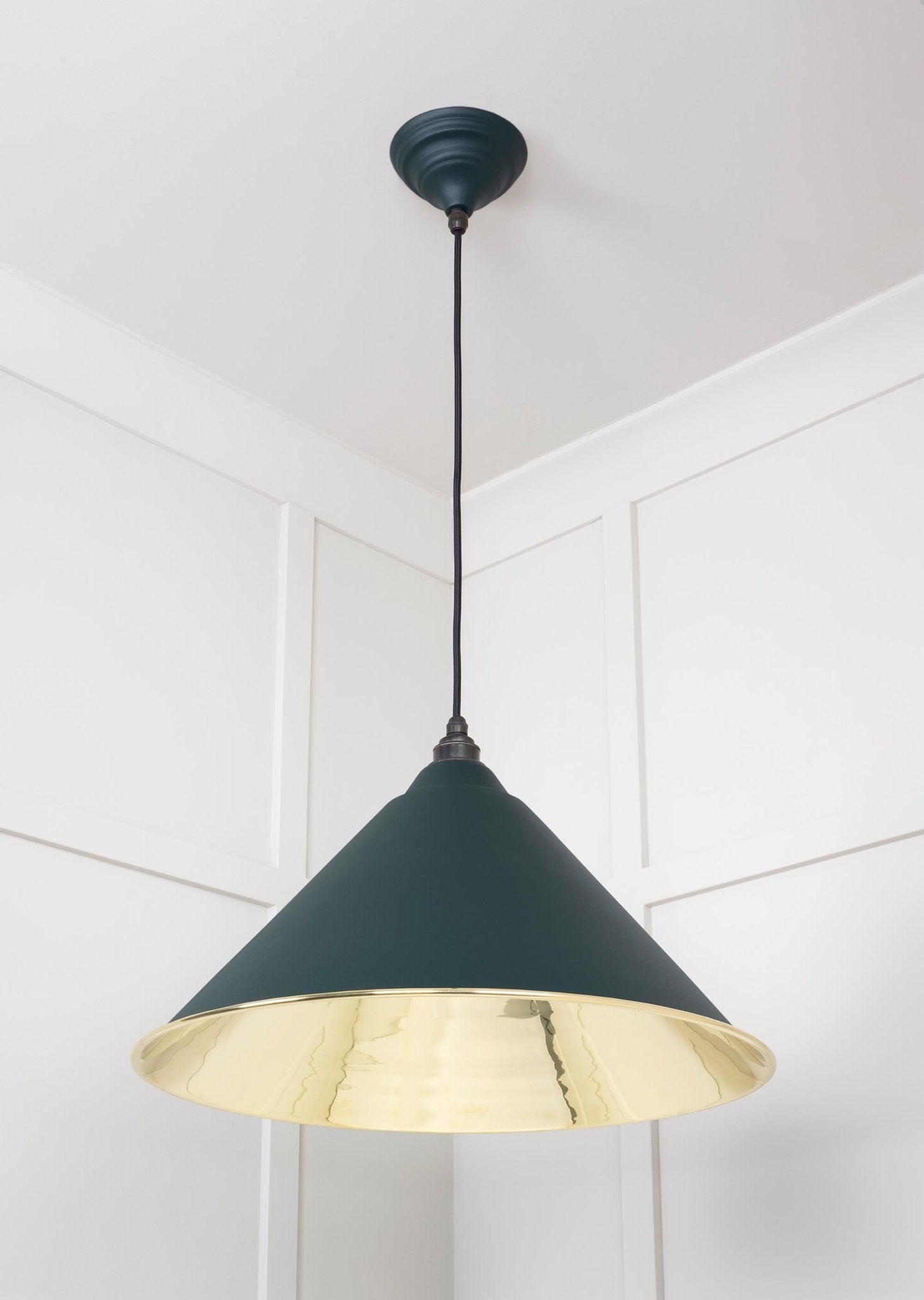 Smooth Brass Hockley Pendant | Dingle - From The Anvil - EB London