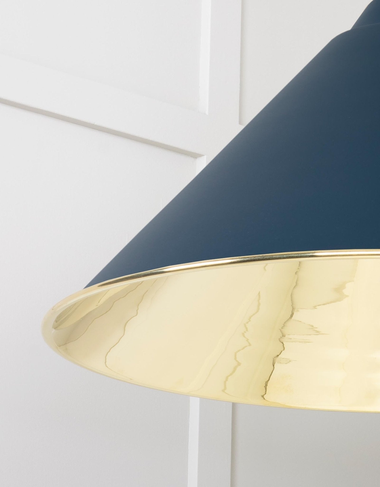 Smooth Brass Hockley Pendant | Dusk - From The Anvil - EB London
