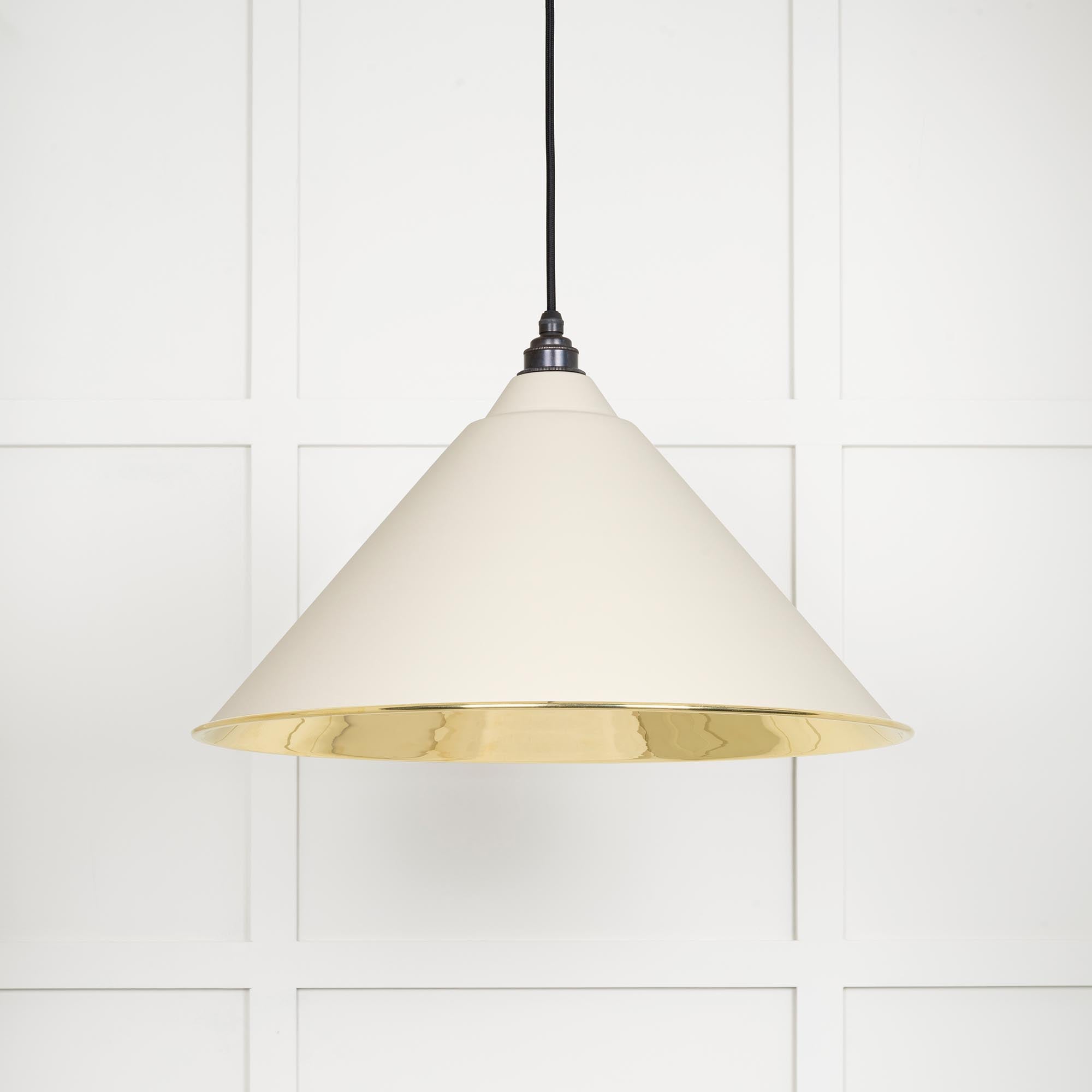 Smooth Brass Hockley Pendant | Teasel - From The Anvil - EB London