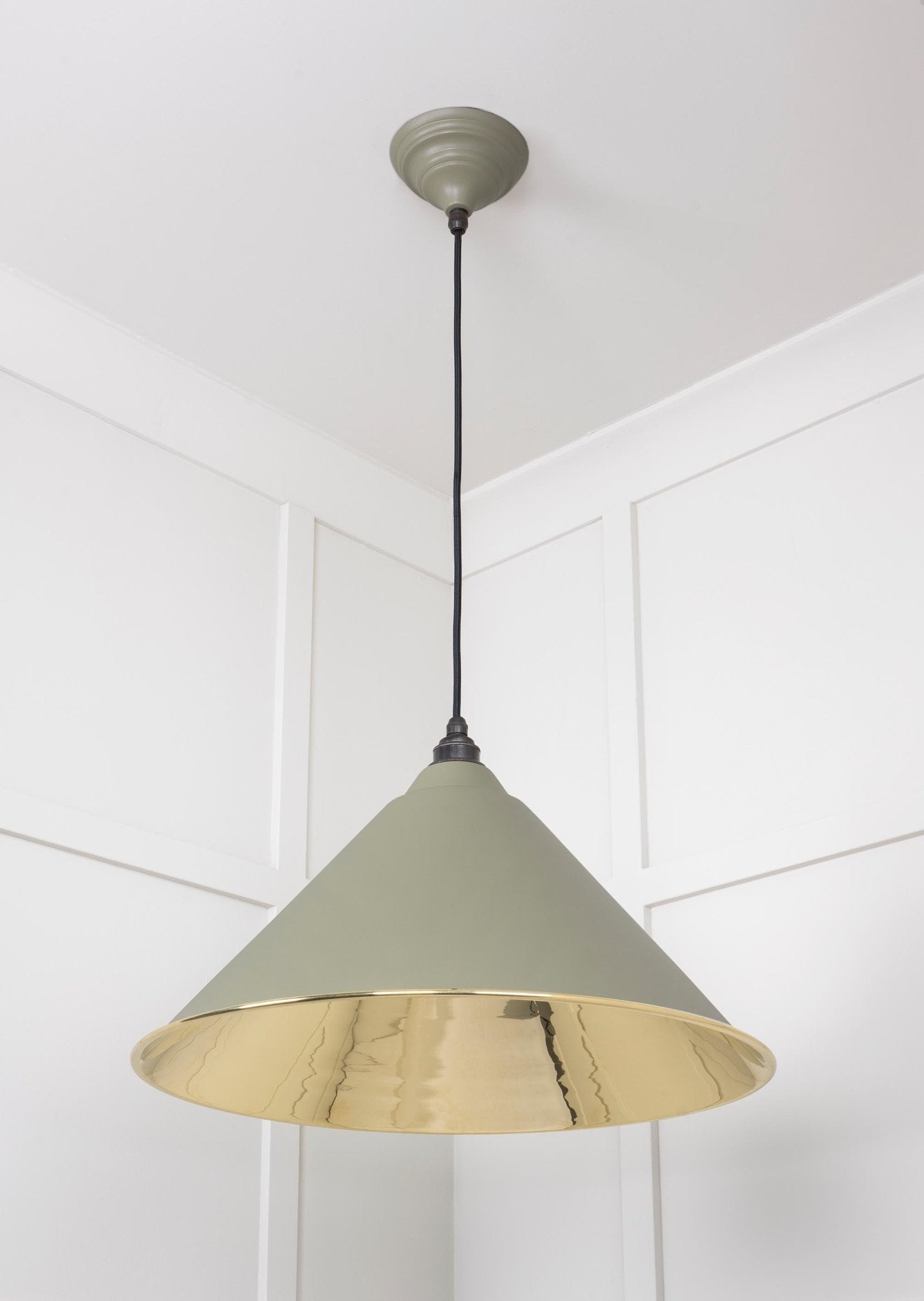 Smooth Brass Hockley Pendant | Upstream - From The Anvil - EB London