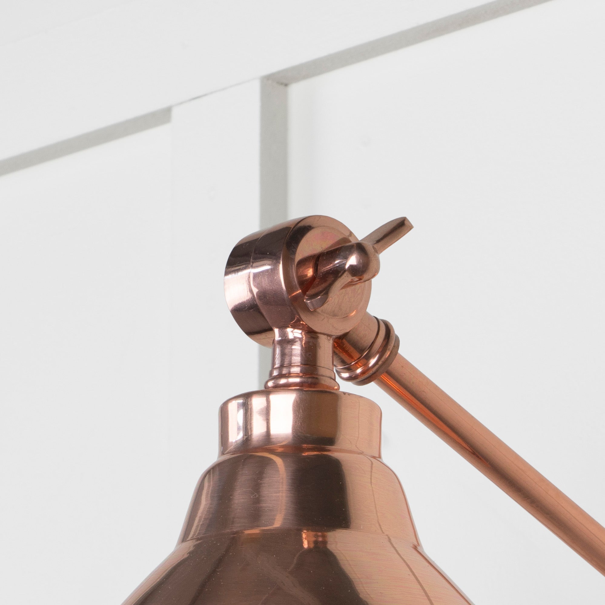 Smooth Copper Brindley Wall Light | Smooth Copper Bare - From the Anvil - EB London