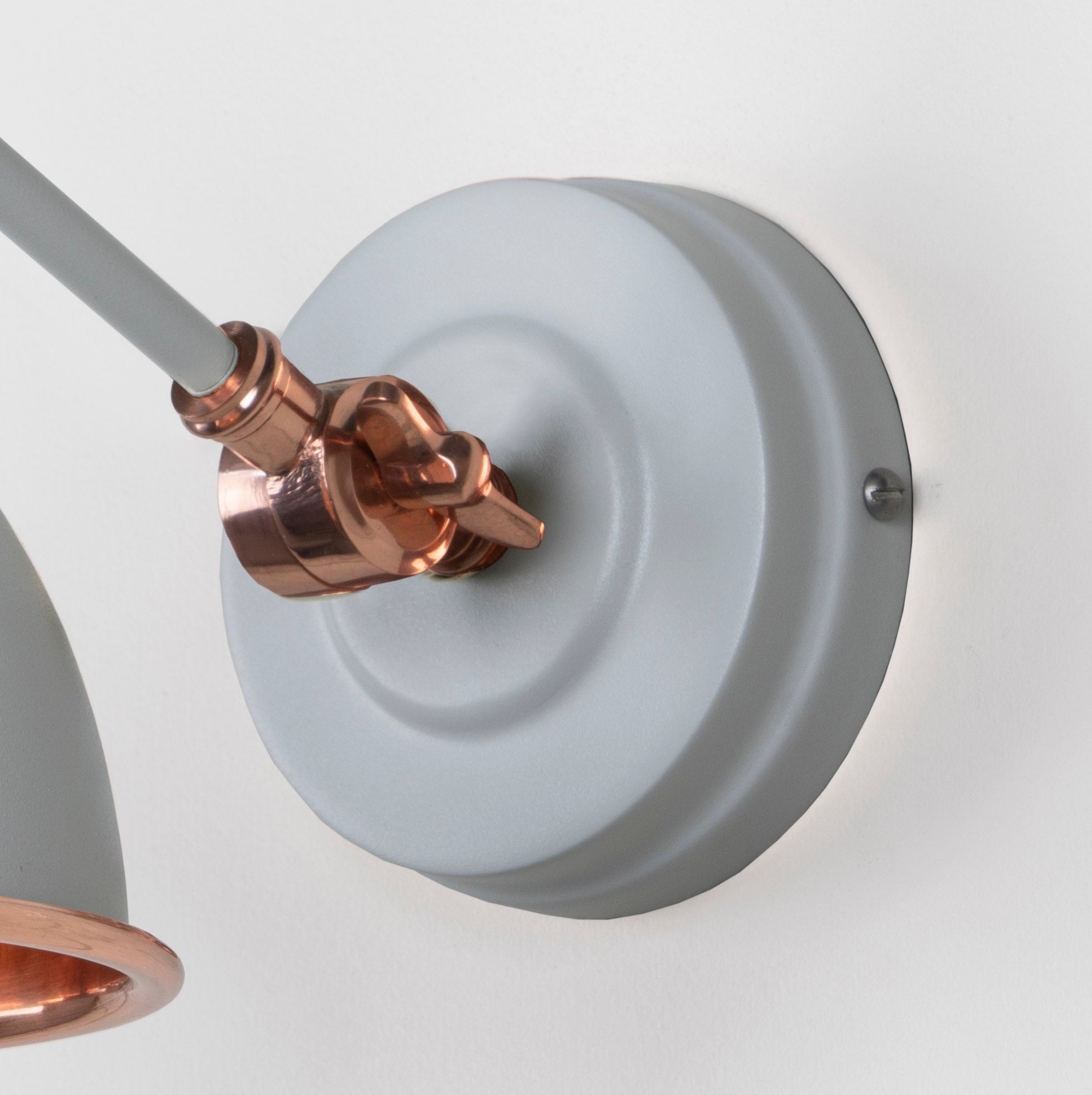Smooth Copper Brindley Wall Light | Smooth Copper Birch - From the Anvil - EB London