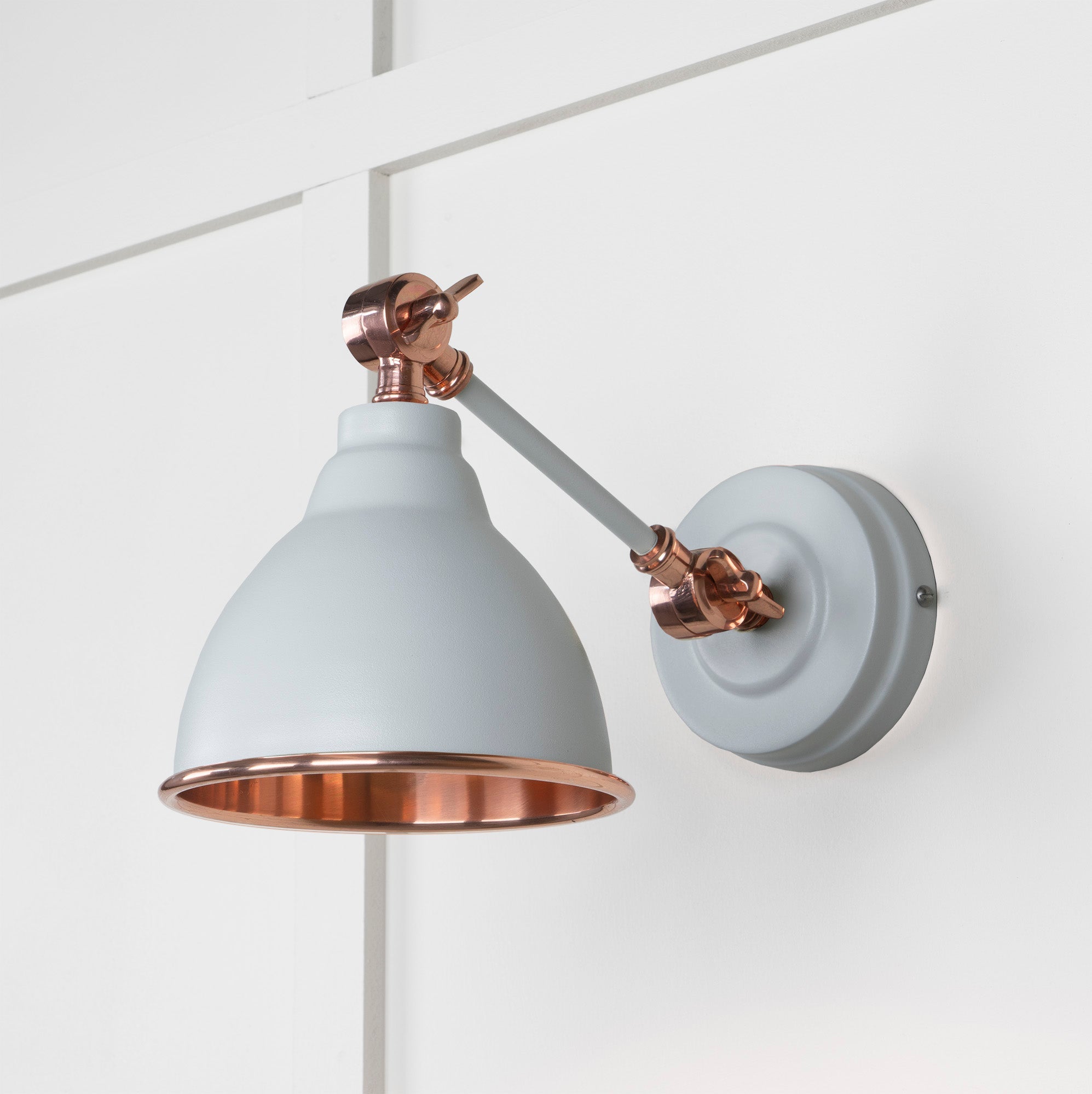 Smooth Copper Brindley Wall Light | Smooth Copper Birch - From the Anvil - EB London