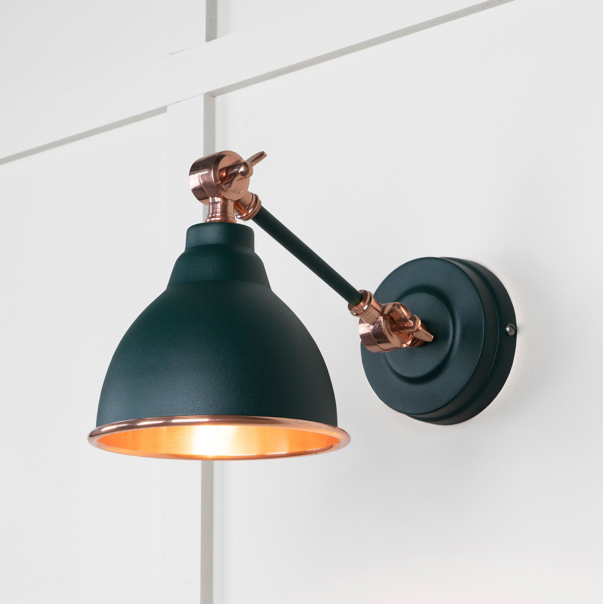 Smooth Copper Brindley Wall Light | Smooth Copper Dingle - From the Anvil - EB London