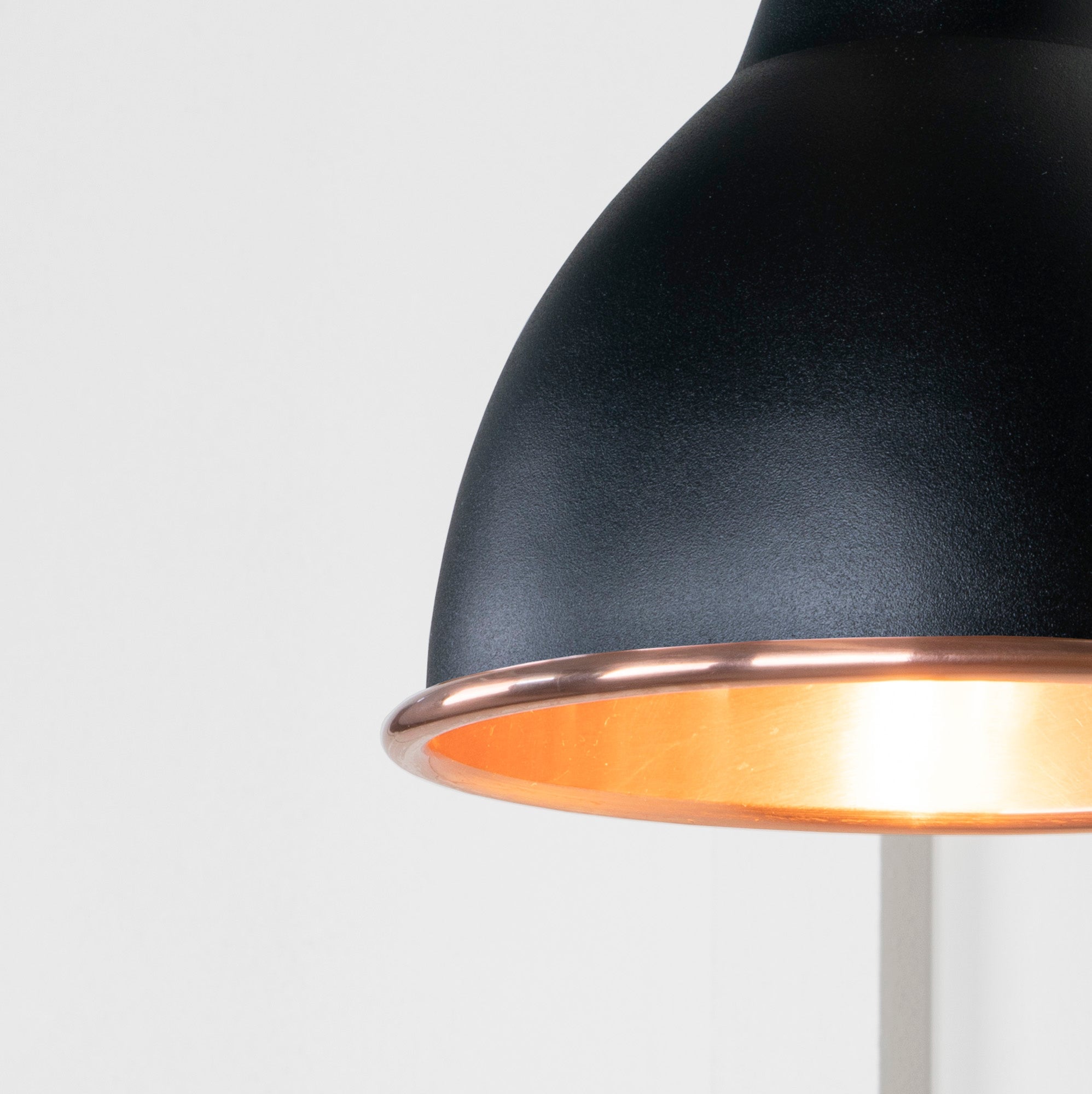 Smooth Copper Brindley Wall Light | Smooth Copper Elan Black - From the Anvil - EB London