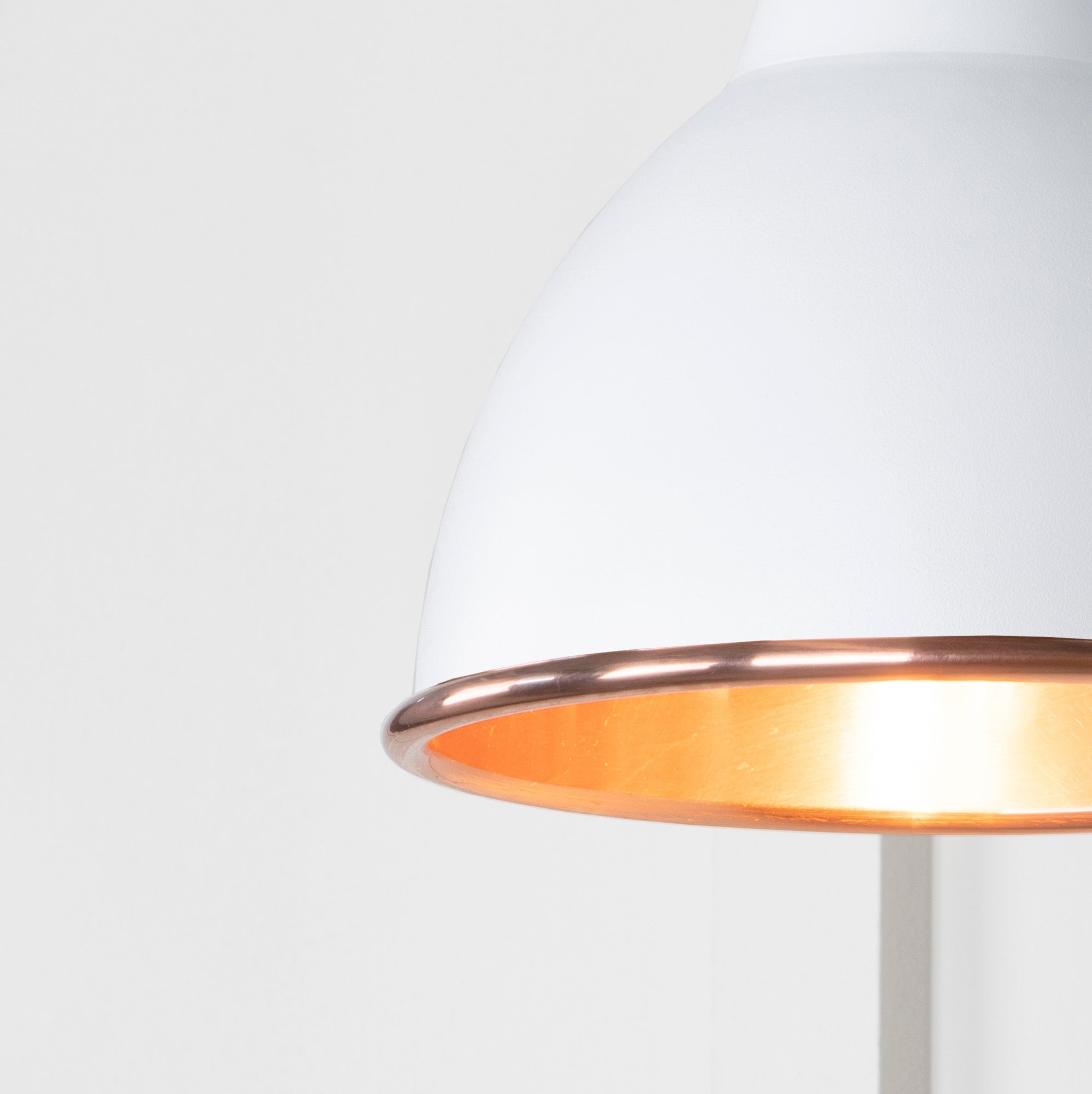 Smooth Copper Brindley Wall Light | Smooth Copper Flock - From the Anvil - EB London