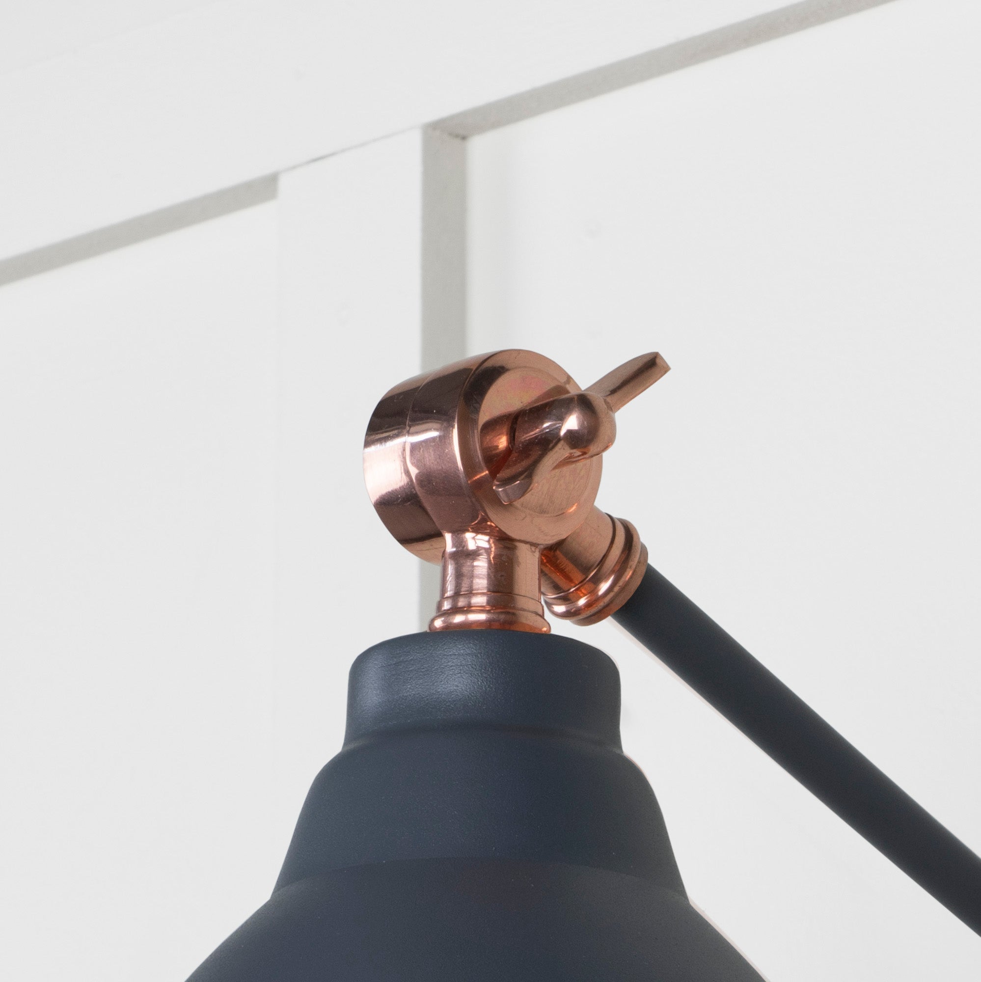 Smooth Copper Brindley Wall Light | Smooth Copper Slate - From the Anvil - EB London